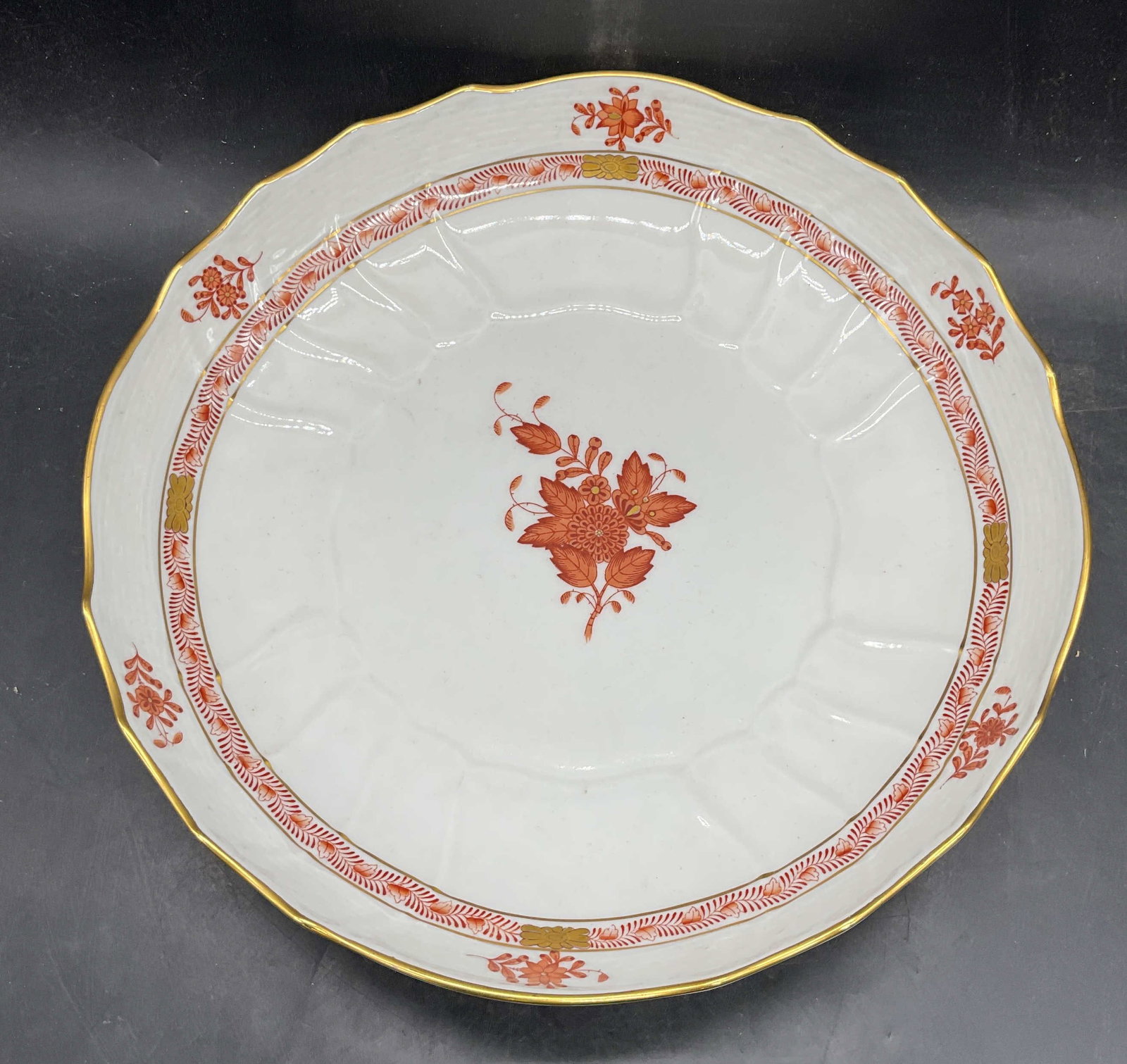 Herend Chinese Bouquet Porcelain Serving Bowl (1 of 6)