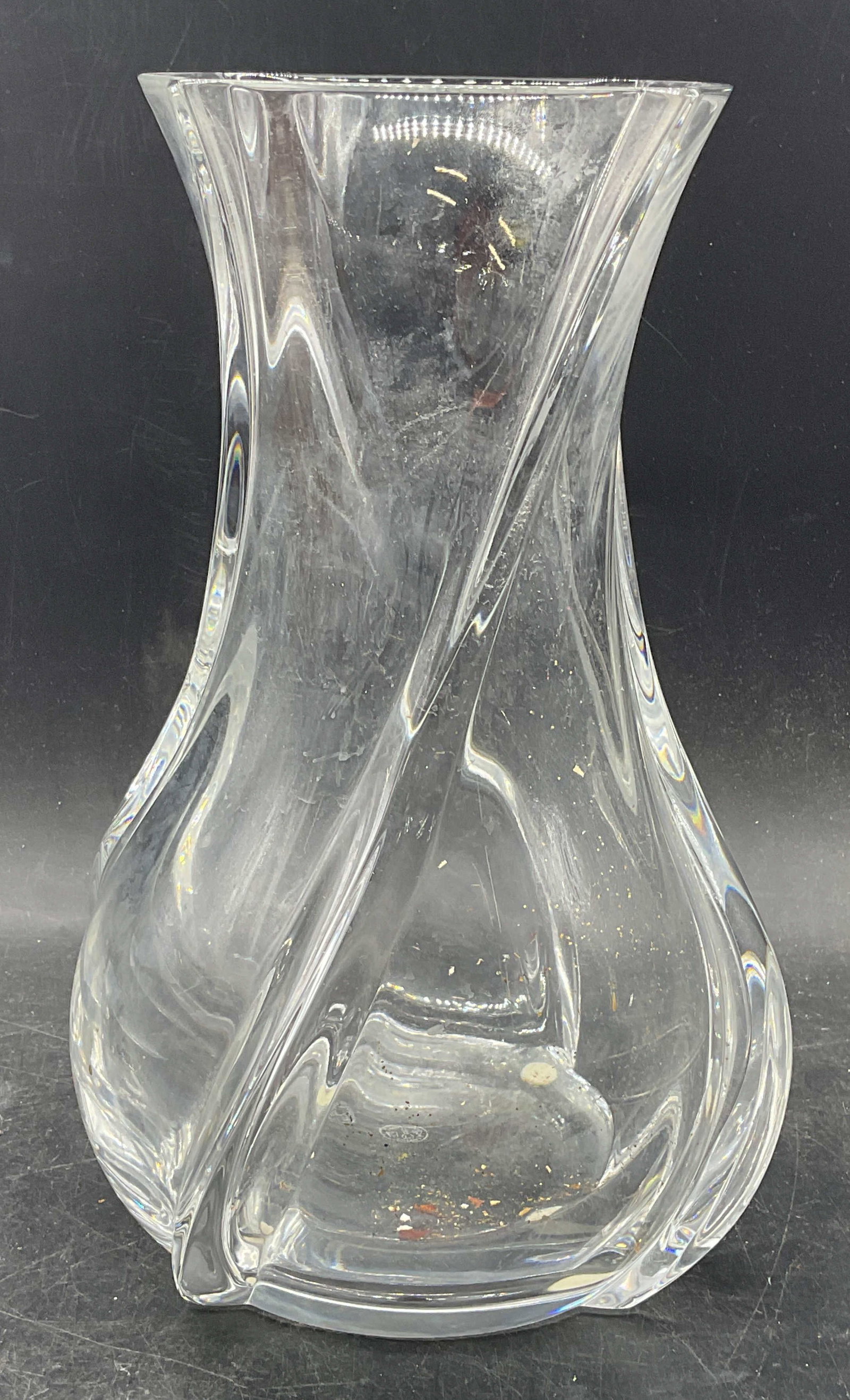 Baccarat Crystal Serpentine Vase, France 10 Inches (1 of 6)