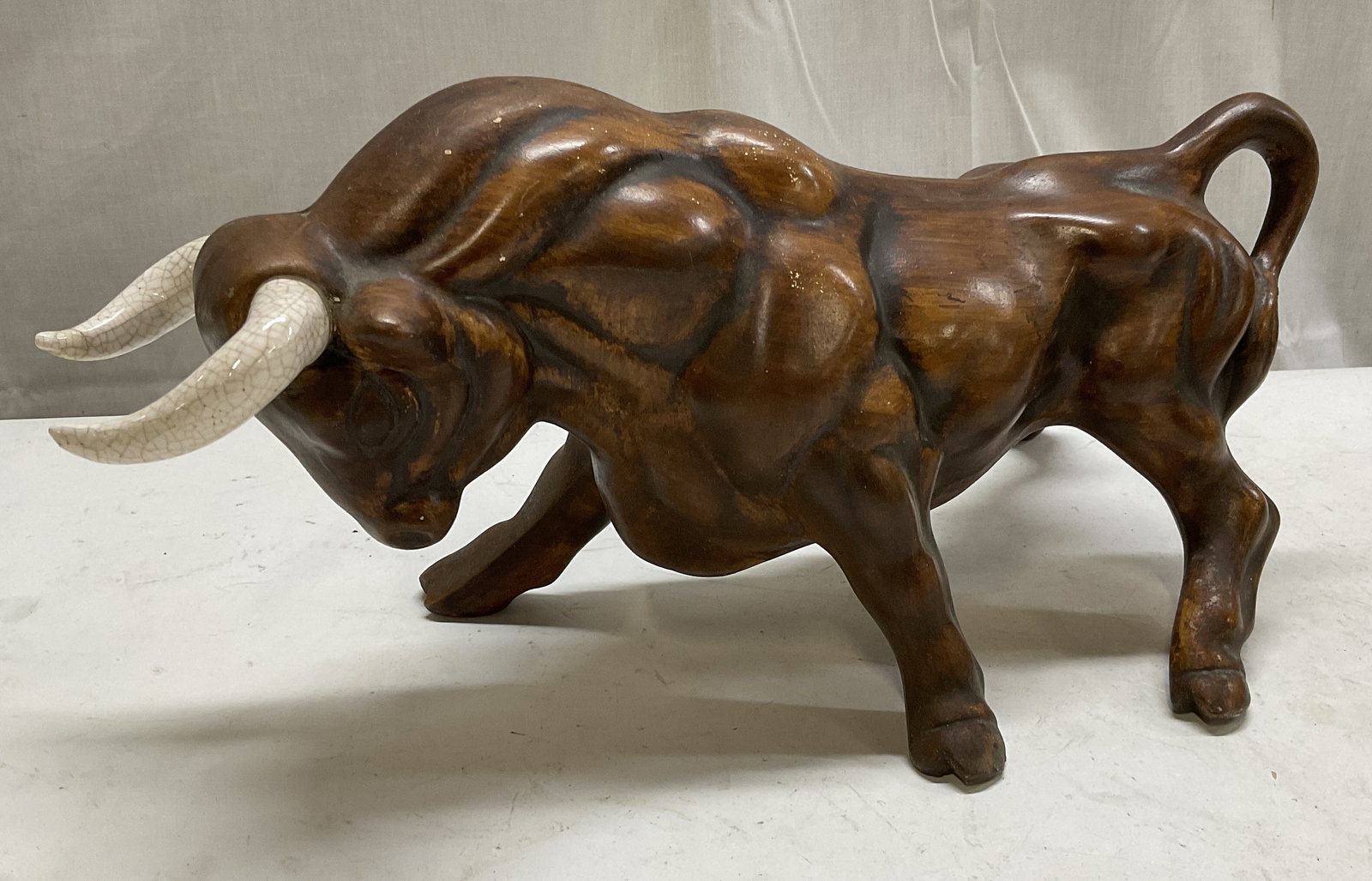 Vintage Ceramic Bull Figurine (1 of 9)