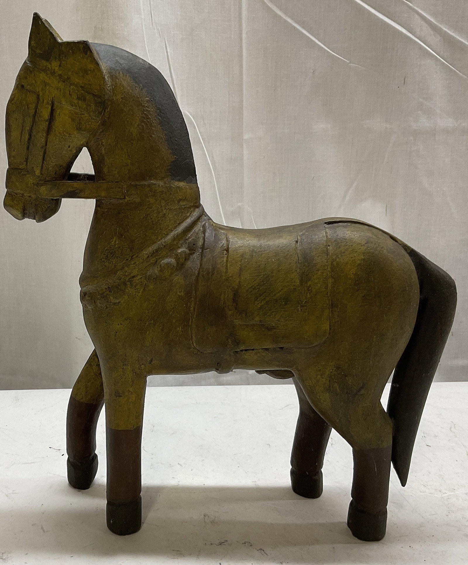 Foreside Carved Wooden Horse Sculpture (1 of 8)