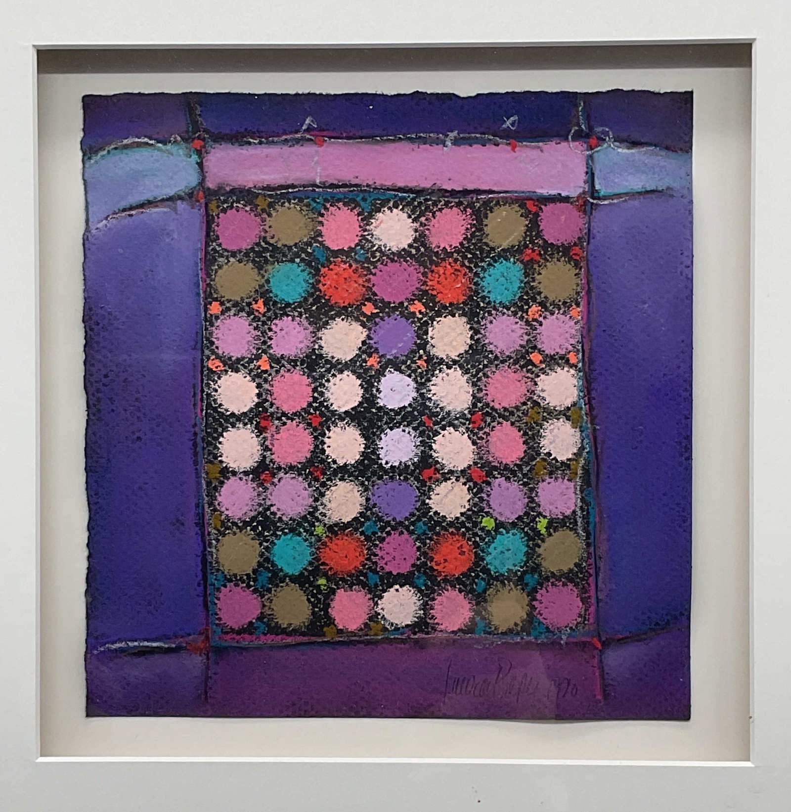 Signed Laura Pieper Abstract Pastel Drawing (1 of 6)