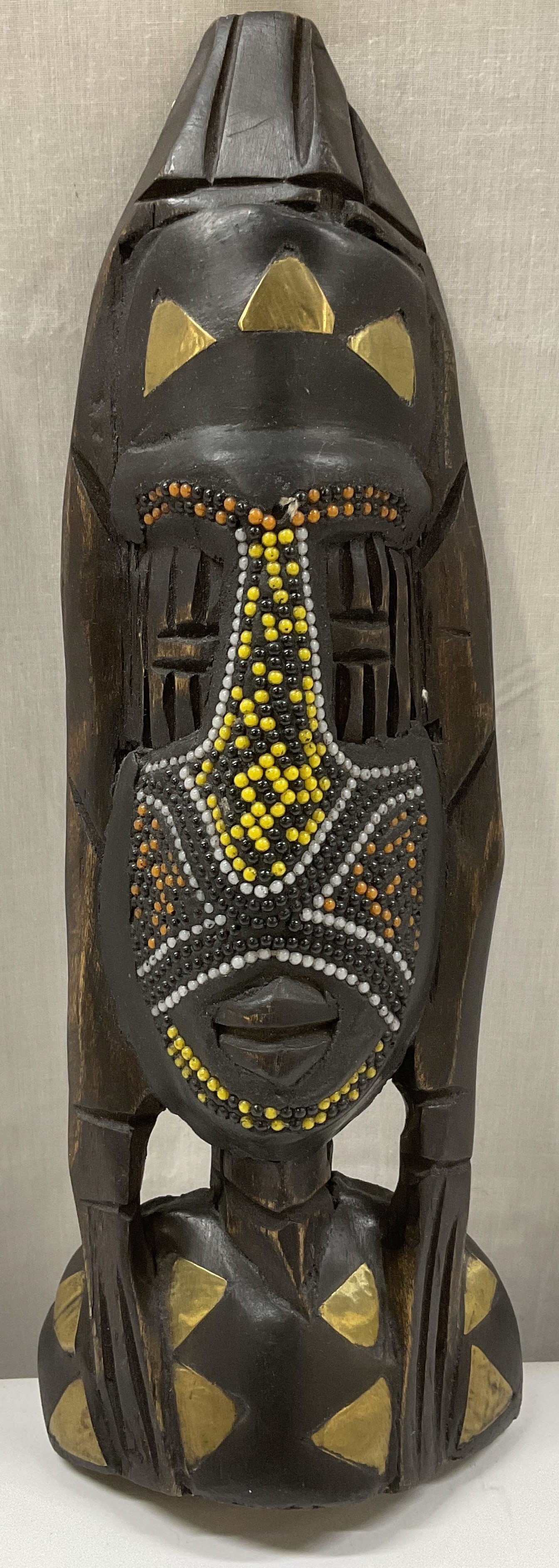 Hand-Carved African-Style Wooden Tribal Mask (1 of 7)