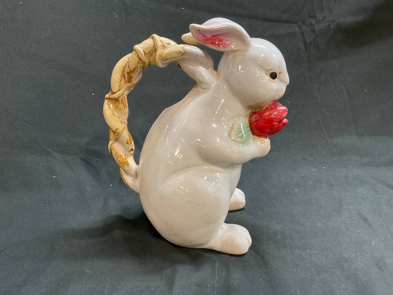 VTG Ceramic Figural Rabbit Pitcher - 2