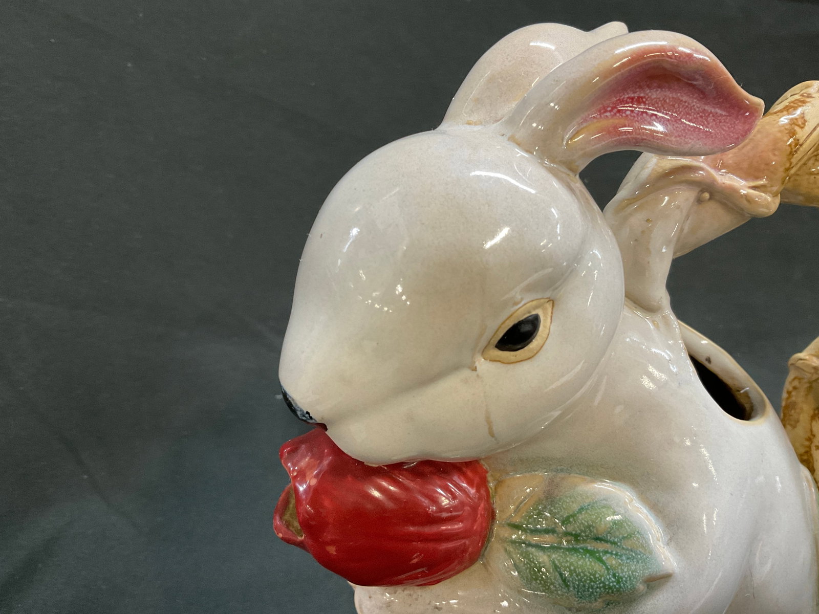 VTG Ceramic Figural Rabbit Pitcher - 6