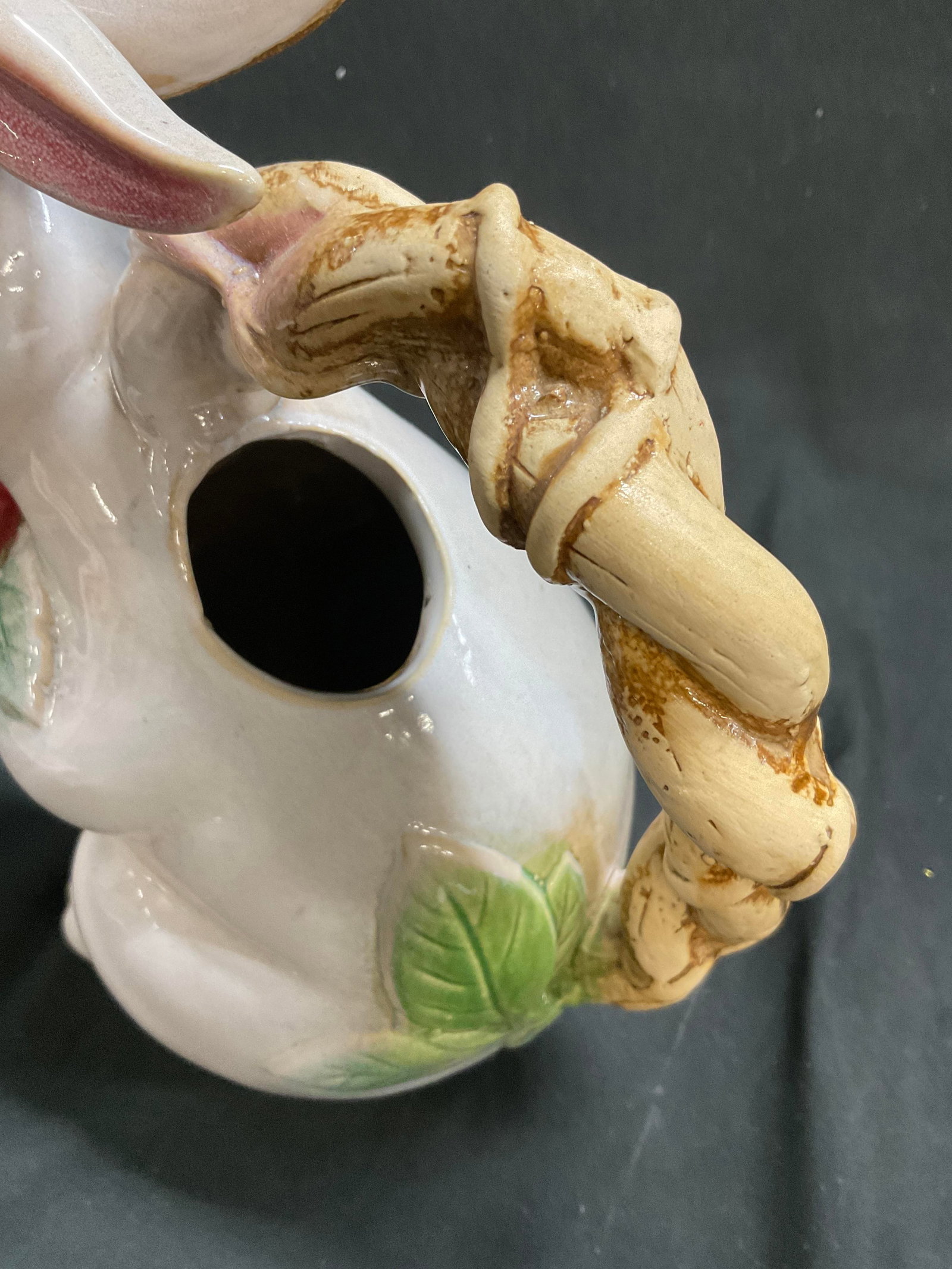 VTG Ceramic Figural Rabbit Pitcher - 8