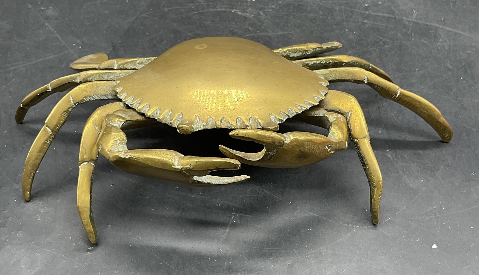 Vintage Brass Crab Ashtray Trinket Box (1 of 6)