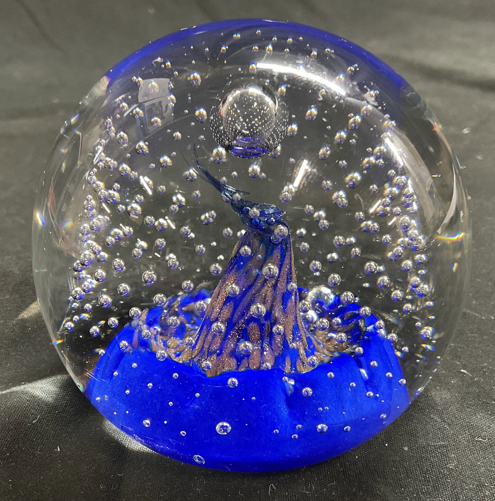 SGND Caithness Starlight Blue Paperweight SCTLD (1 of 6)