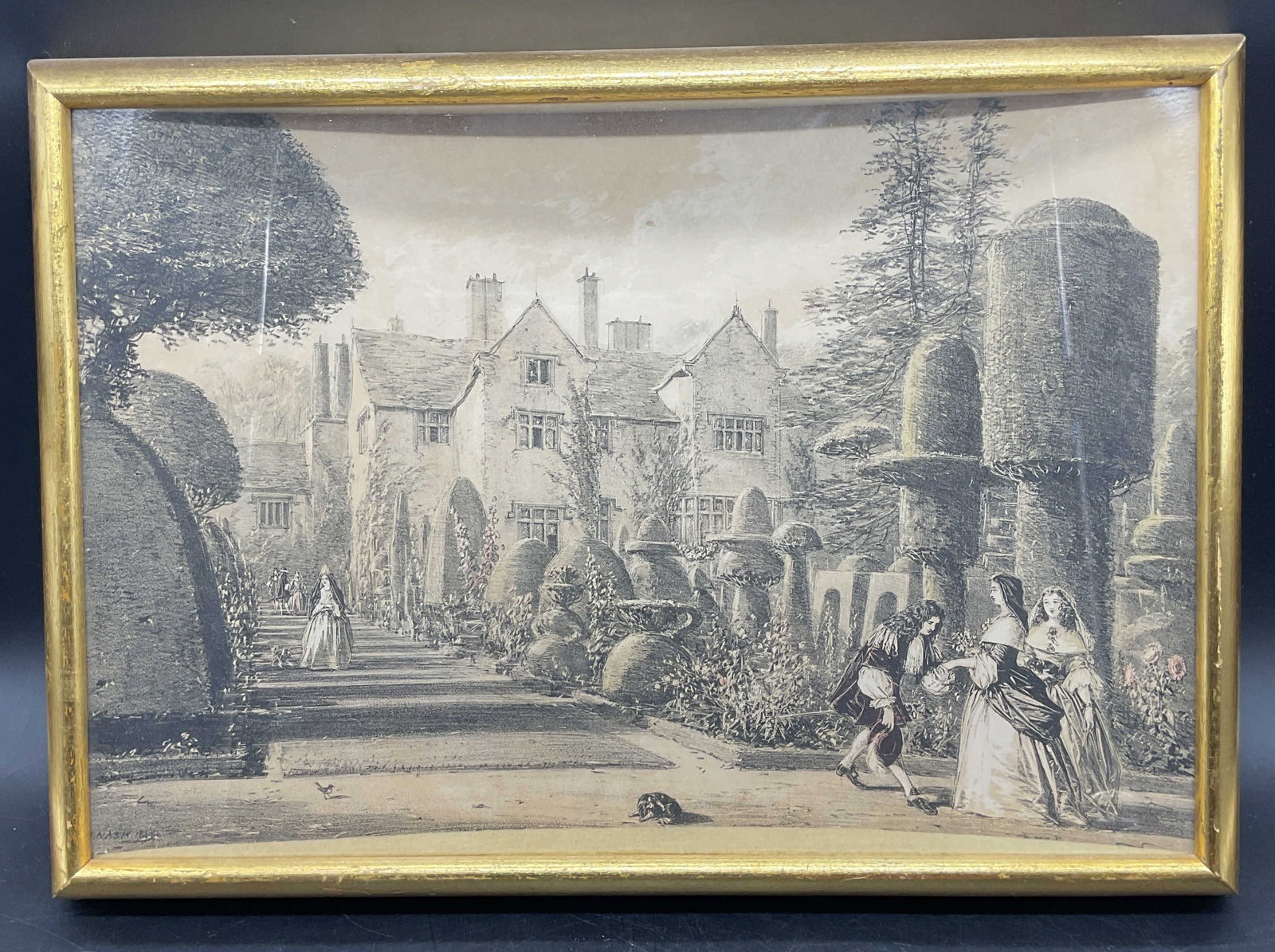 Framed Antique After Nash Westmoreland Litho (1 of 6)