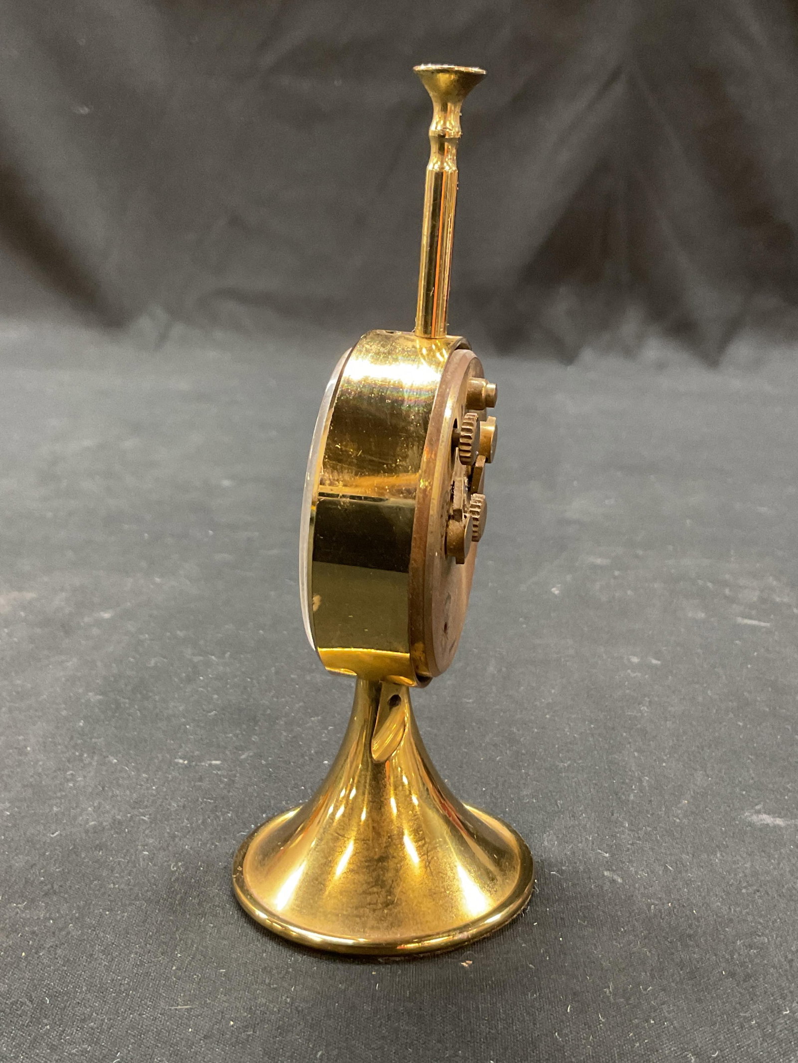 Florn Brass Table Clock Germany - 3