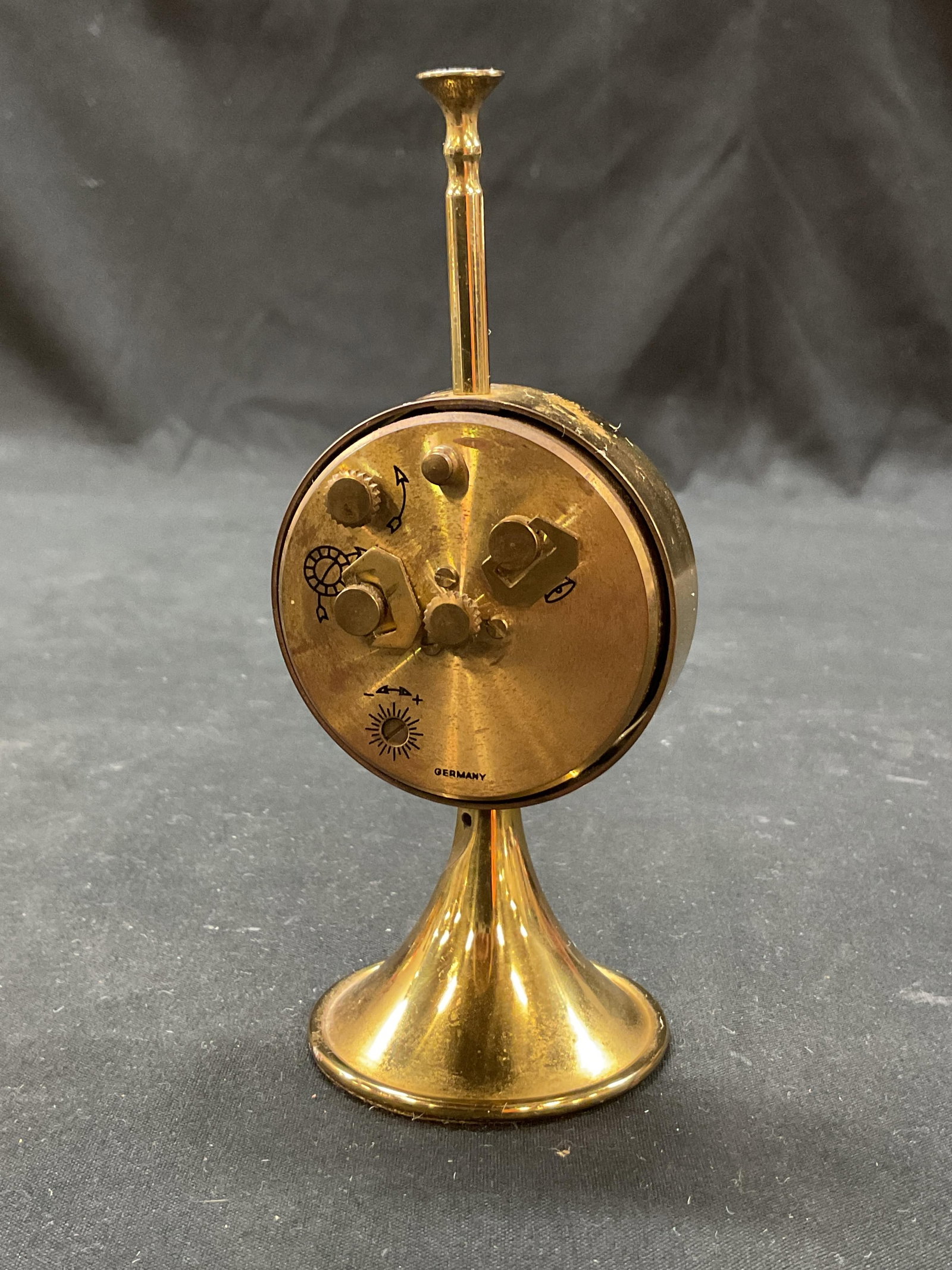 Florn Brass Table Clock Germany - 4