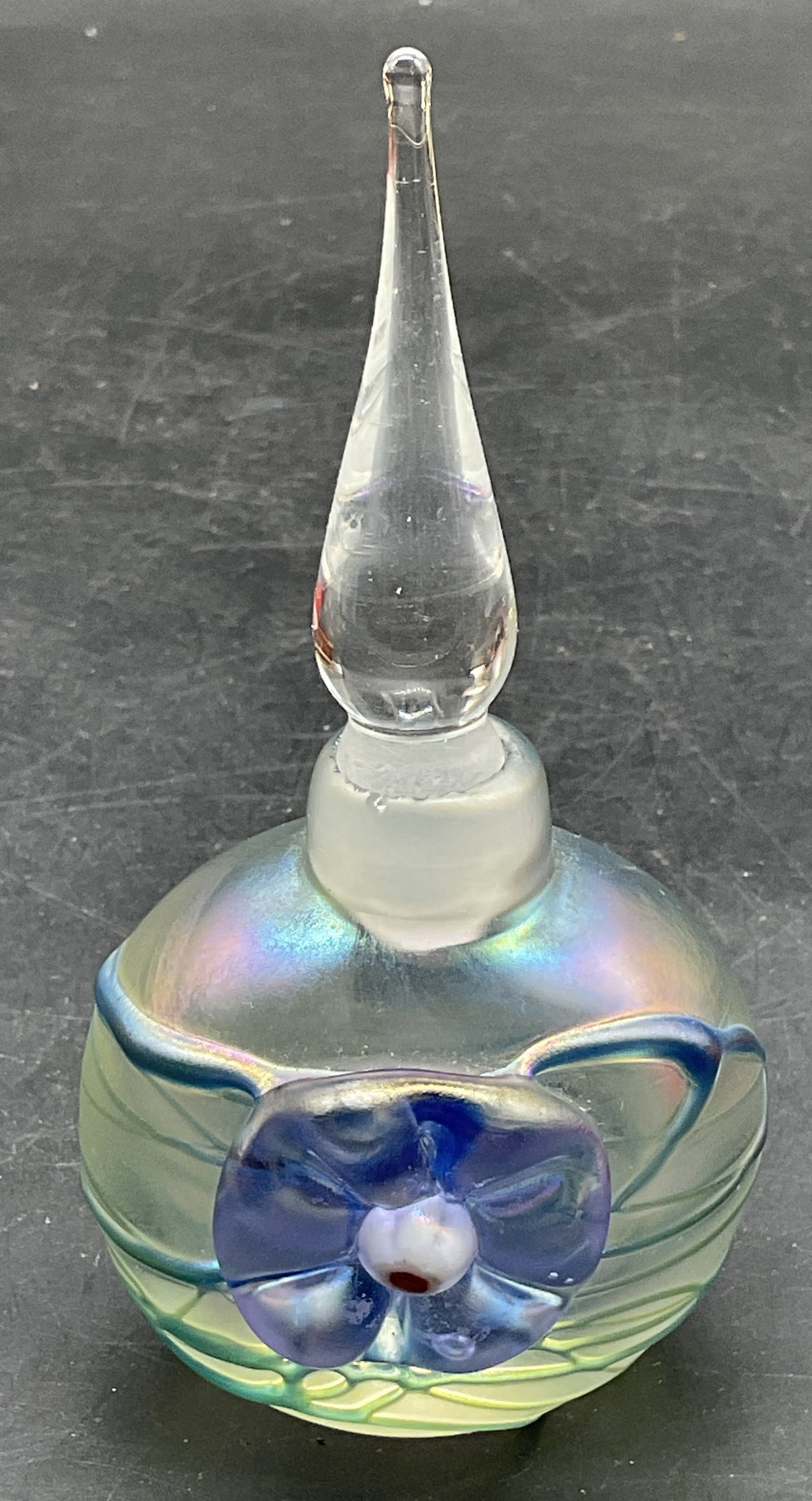 Vandermark Art Glass Flower Perfume Bottle (1 of 6)