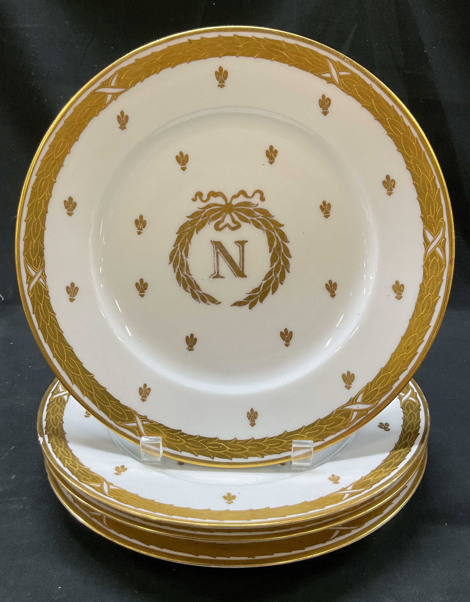 4 R. Briggs & Co Limoges Napoleon Plates France (1 of 7)