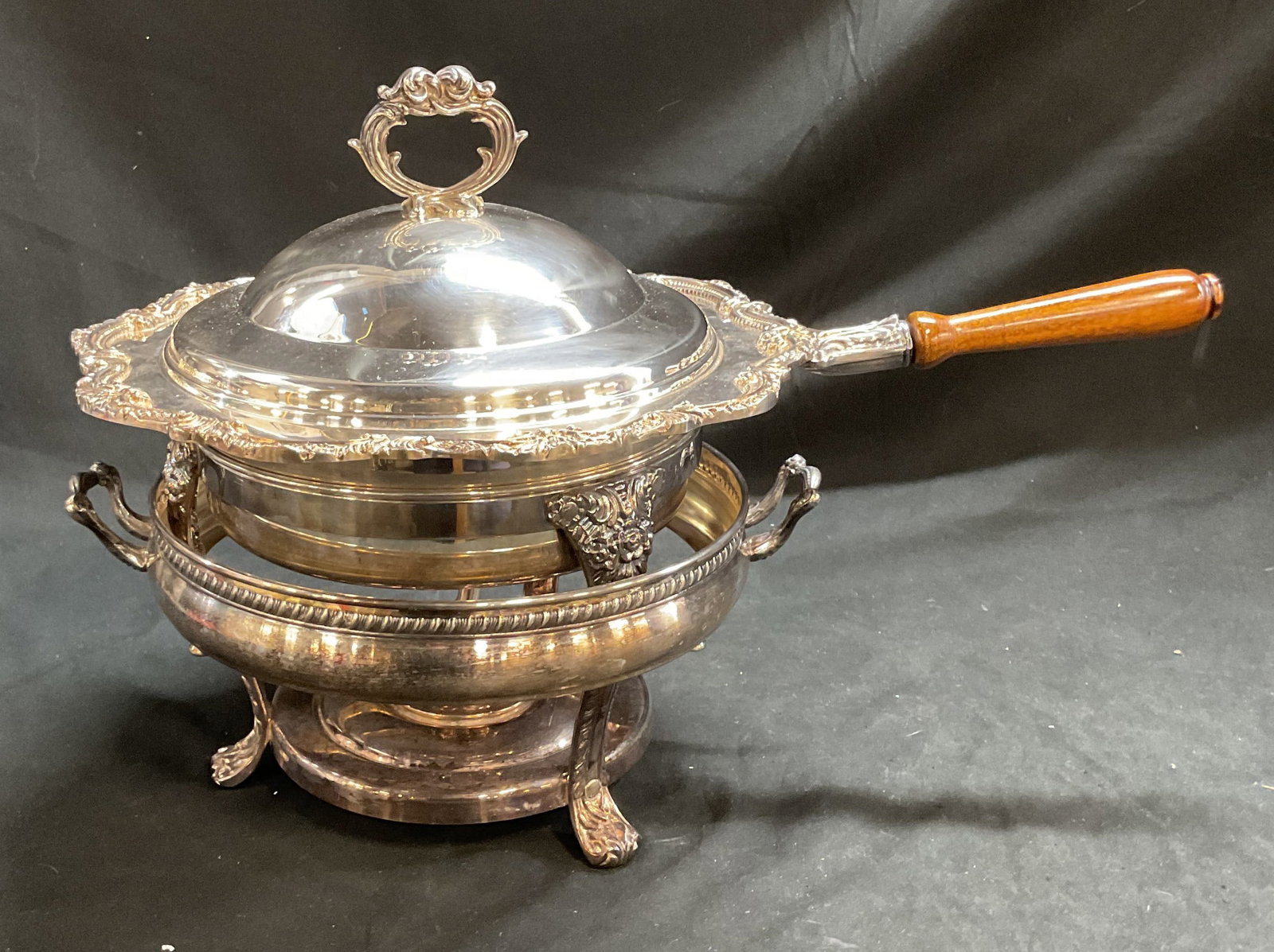 English Silver Mfg Corp Plated Chafing Dish USA (1 of 8)