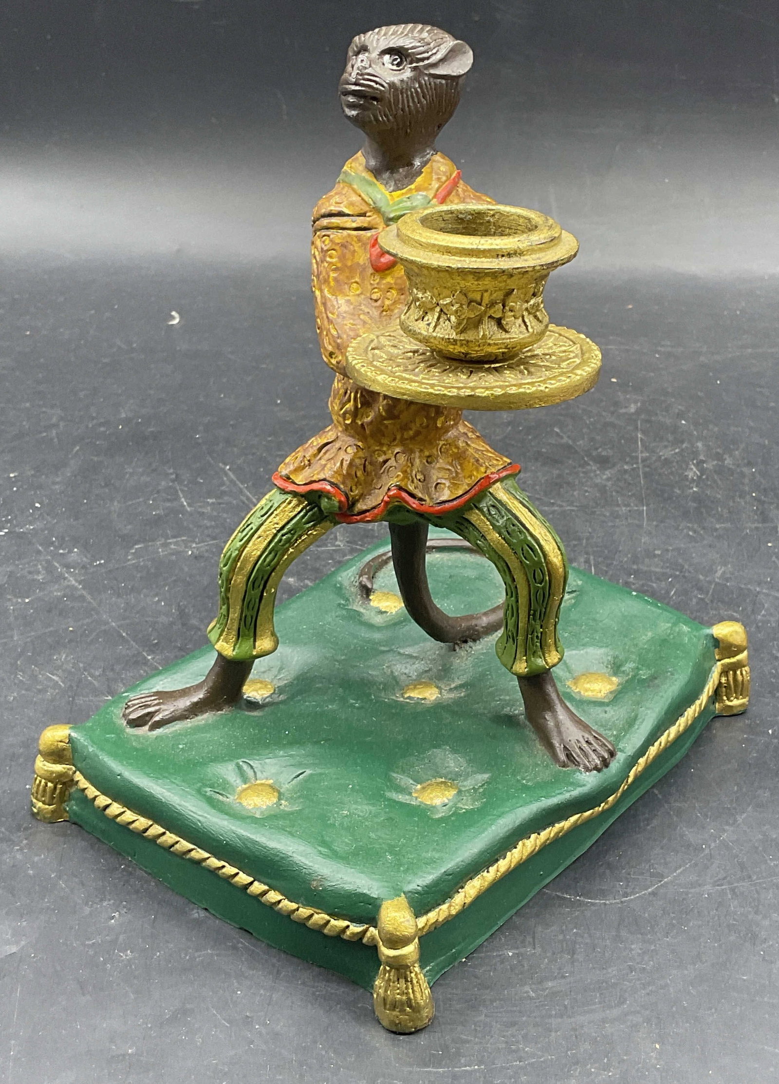 Vintage Iron Monkey Jester Candle Holder (1 of 6)