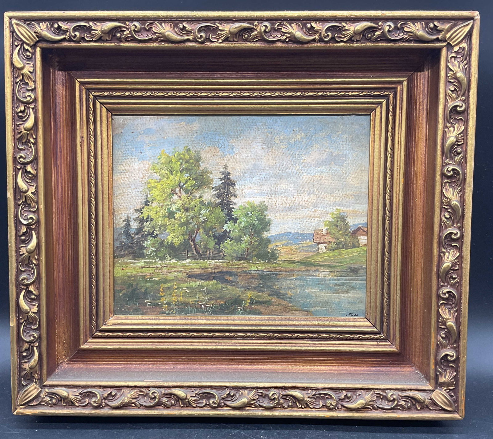 Framed Signed Landscape Oil Painting (1 of 6)