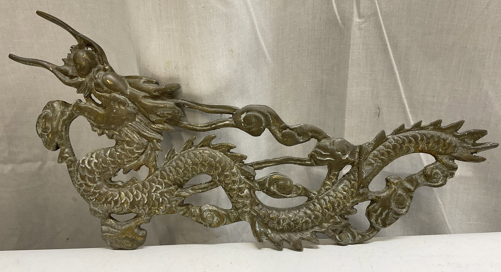 VTG Solid Brass Chinese Dragon Wall Decor (1 of 8)