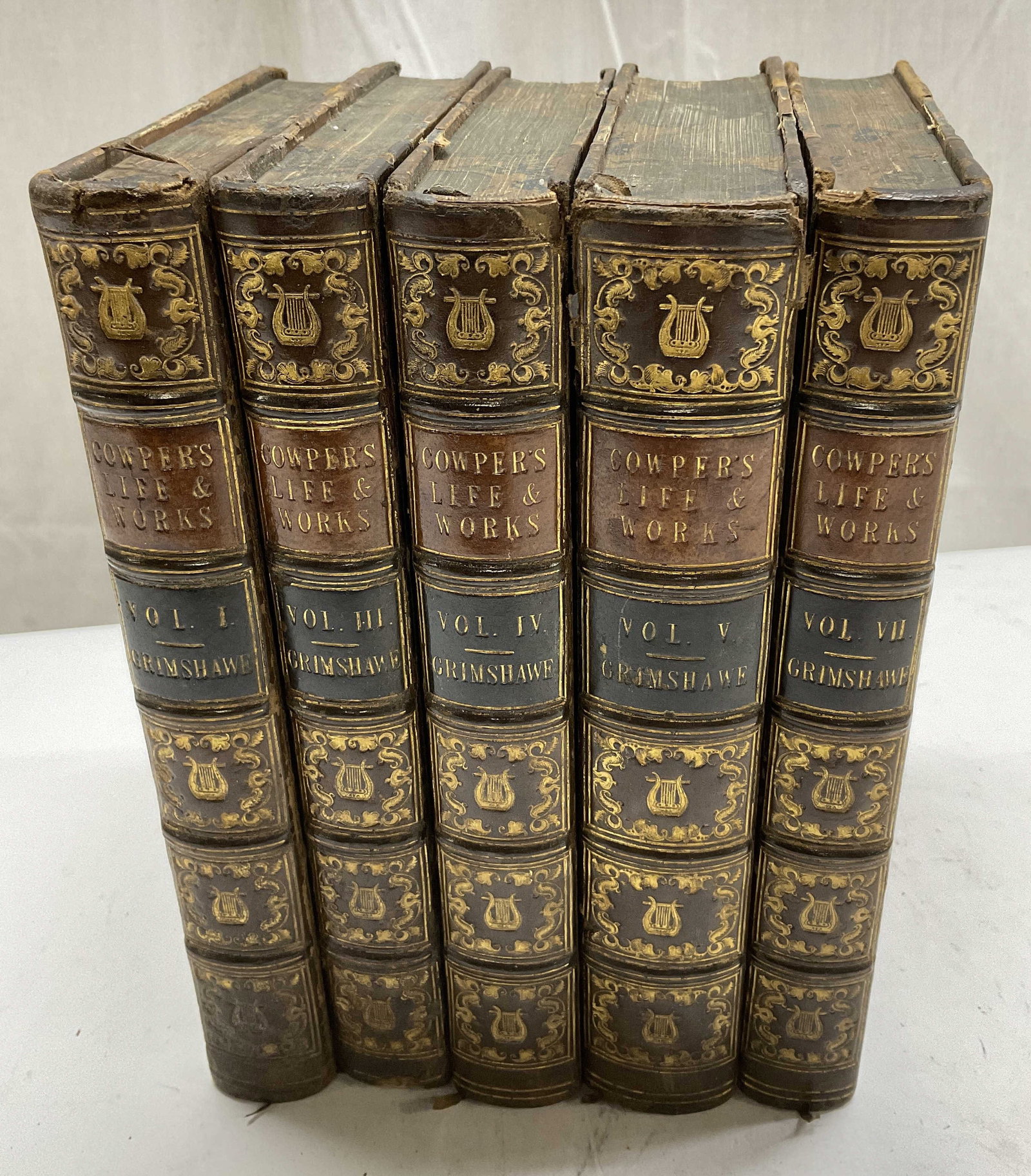 Set5 ANTQ 1800s William Cowper Works LONDON (1 of 17)