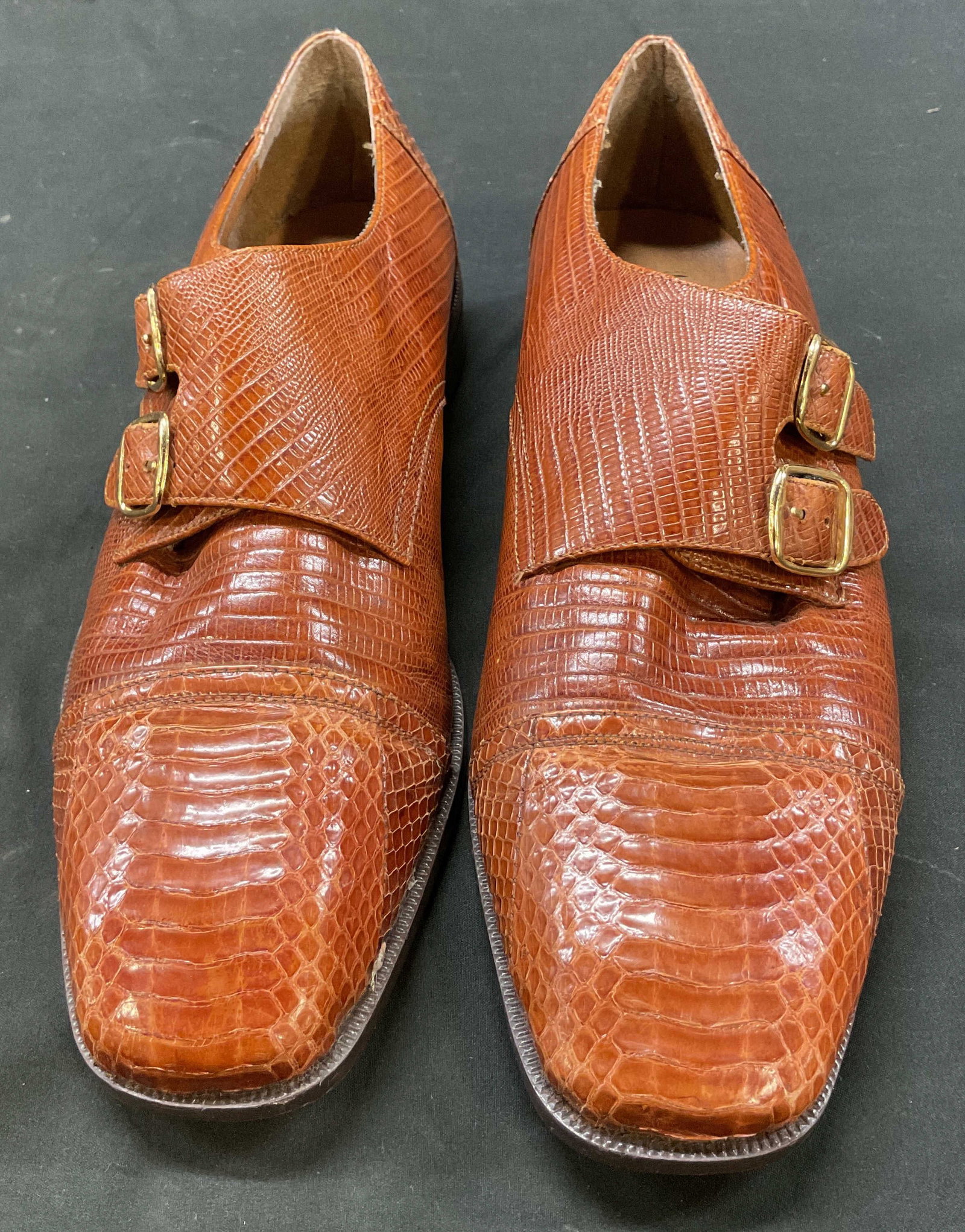 Stacy Adams Genuine Snakeskin Leather Loafers (1 of 9)