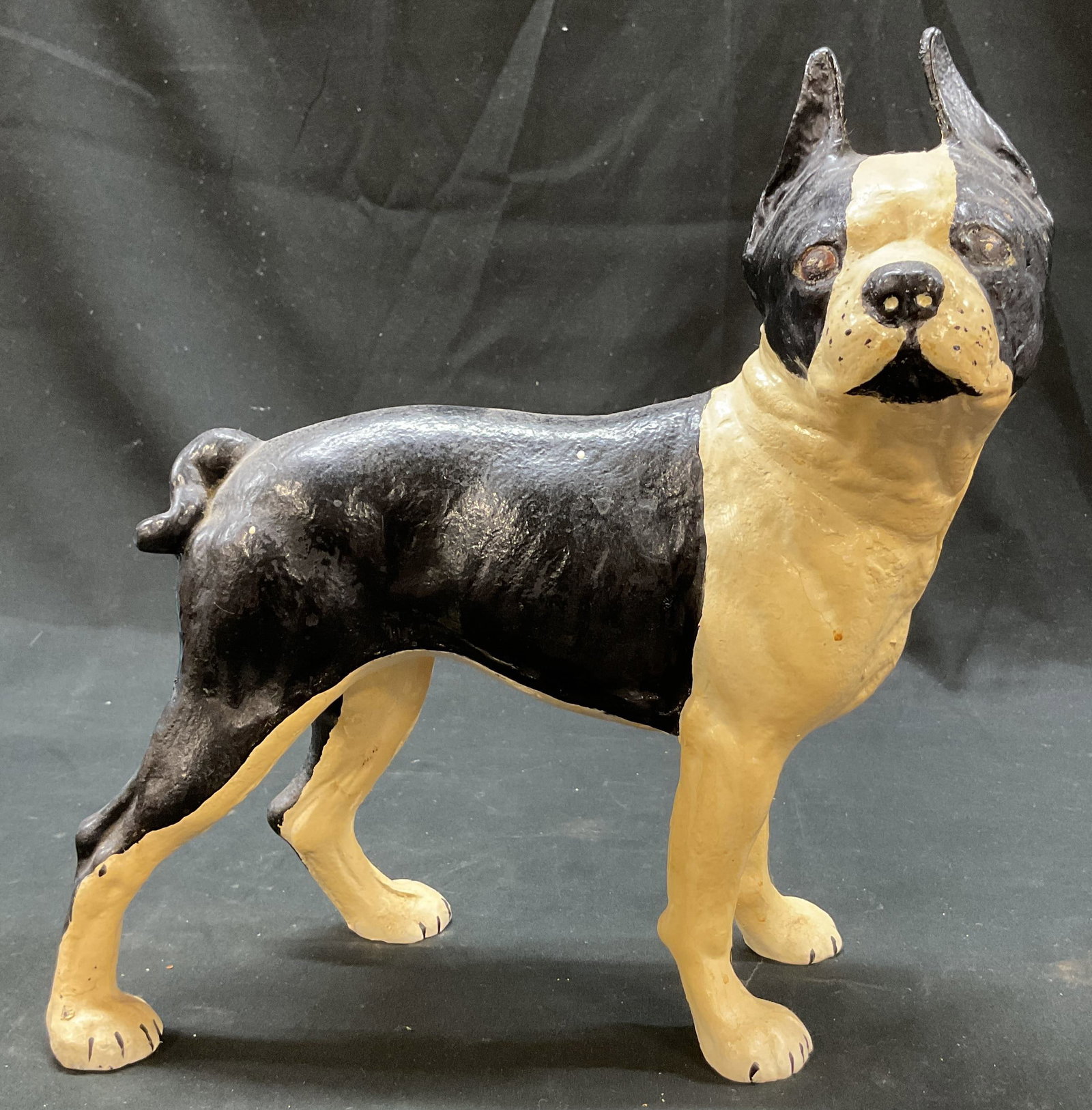 Antique Cast Iron Boston Terrier Doorstop (1 of 7)