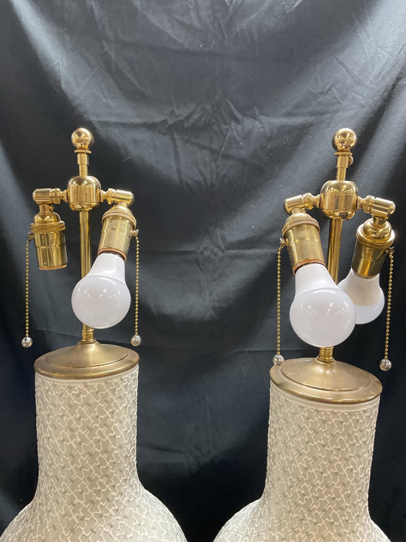 Pair Christopher Spitzmiller Table Lamps W Shades - 3