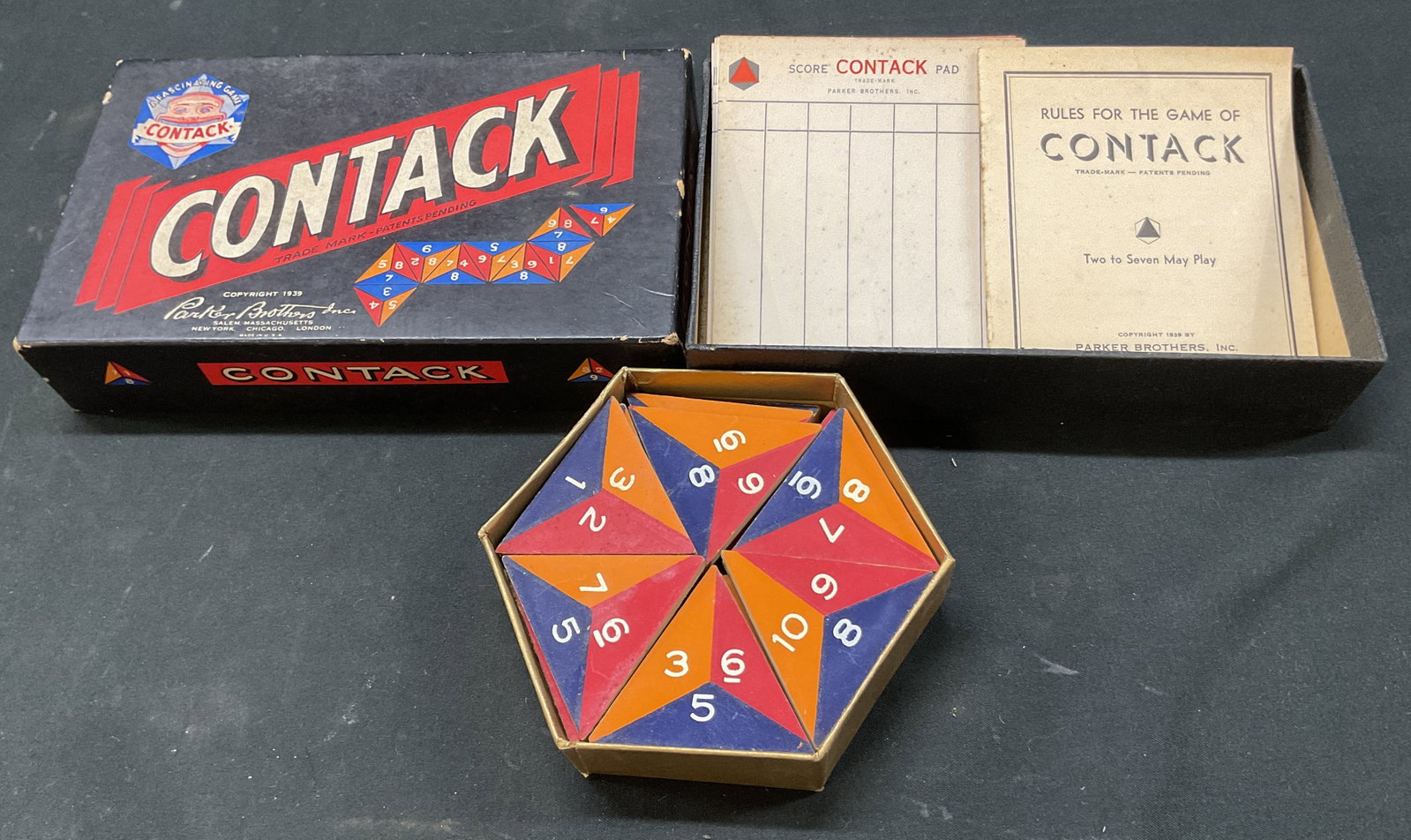 1939 Contack Board Game With Box USA (1 of 9)