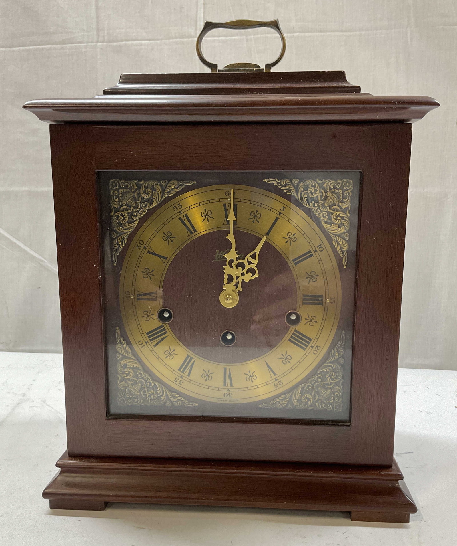 Welby Wooden Square Mantle Clock Germany (1 of 10)