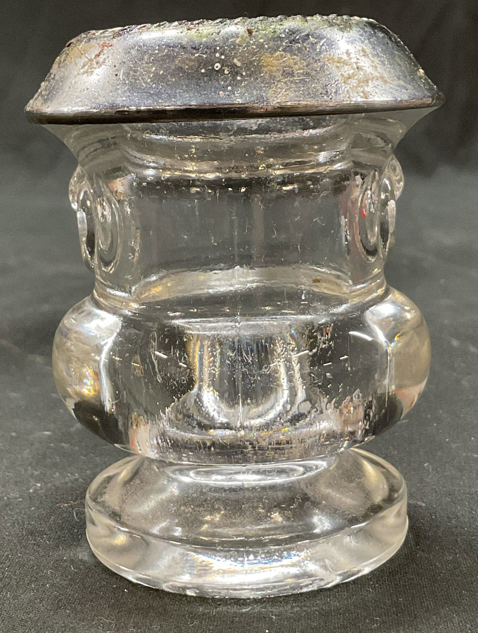Vintage Silver Plated & Glass Urn Shape Holder (1 of 6)