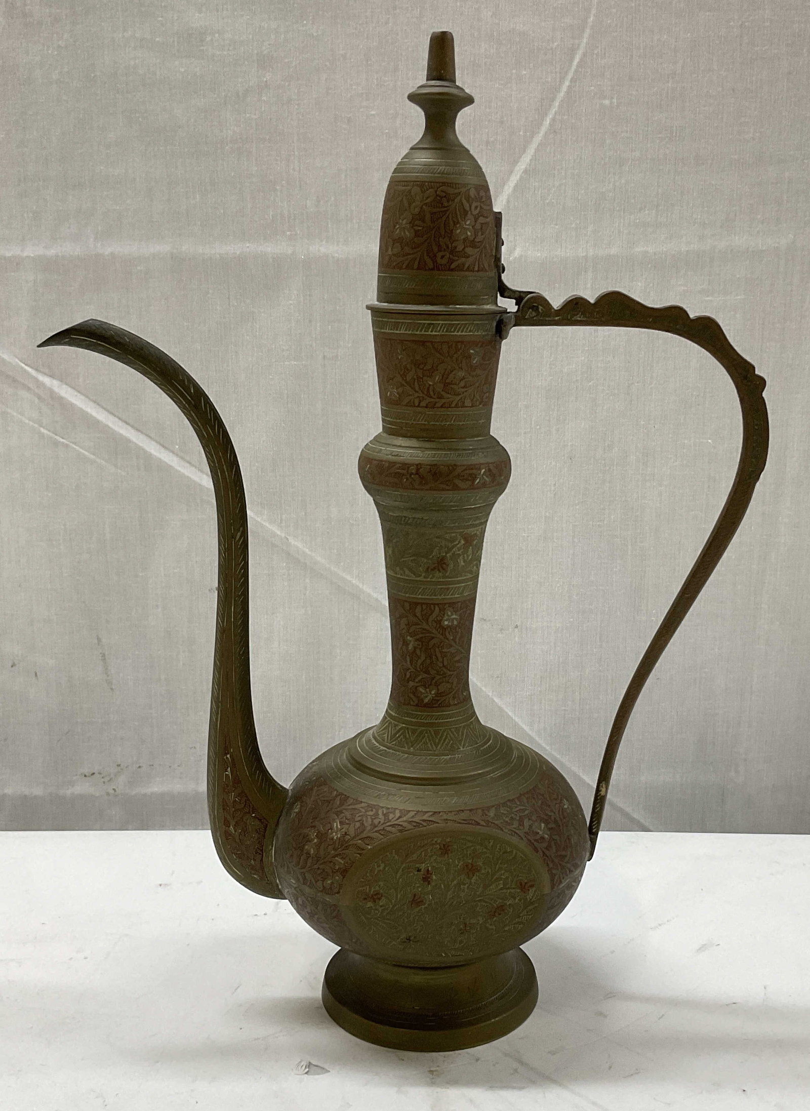 VINTAGE INDIAN Brass Pitcher (1 of 10)