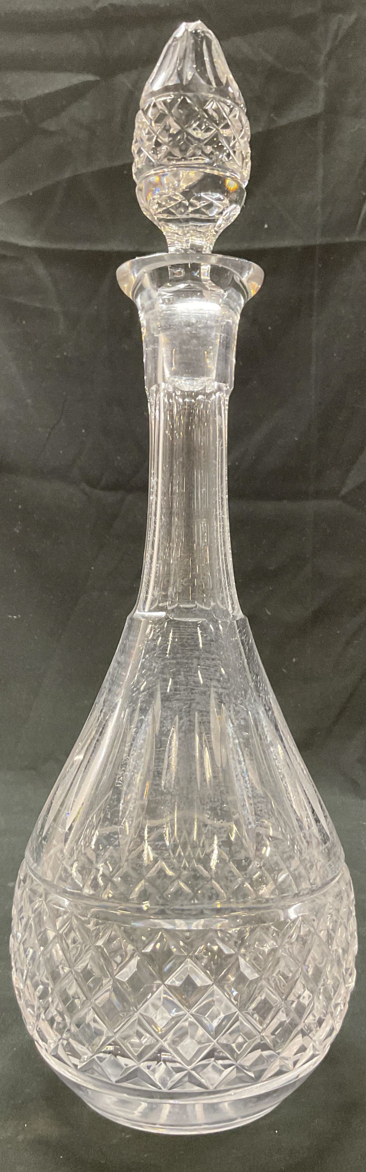 Vintage Cut Glass Decanter W Stopper (1 of 9)