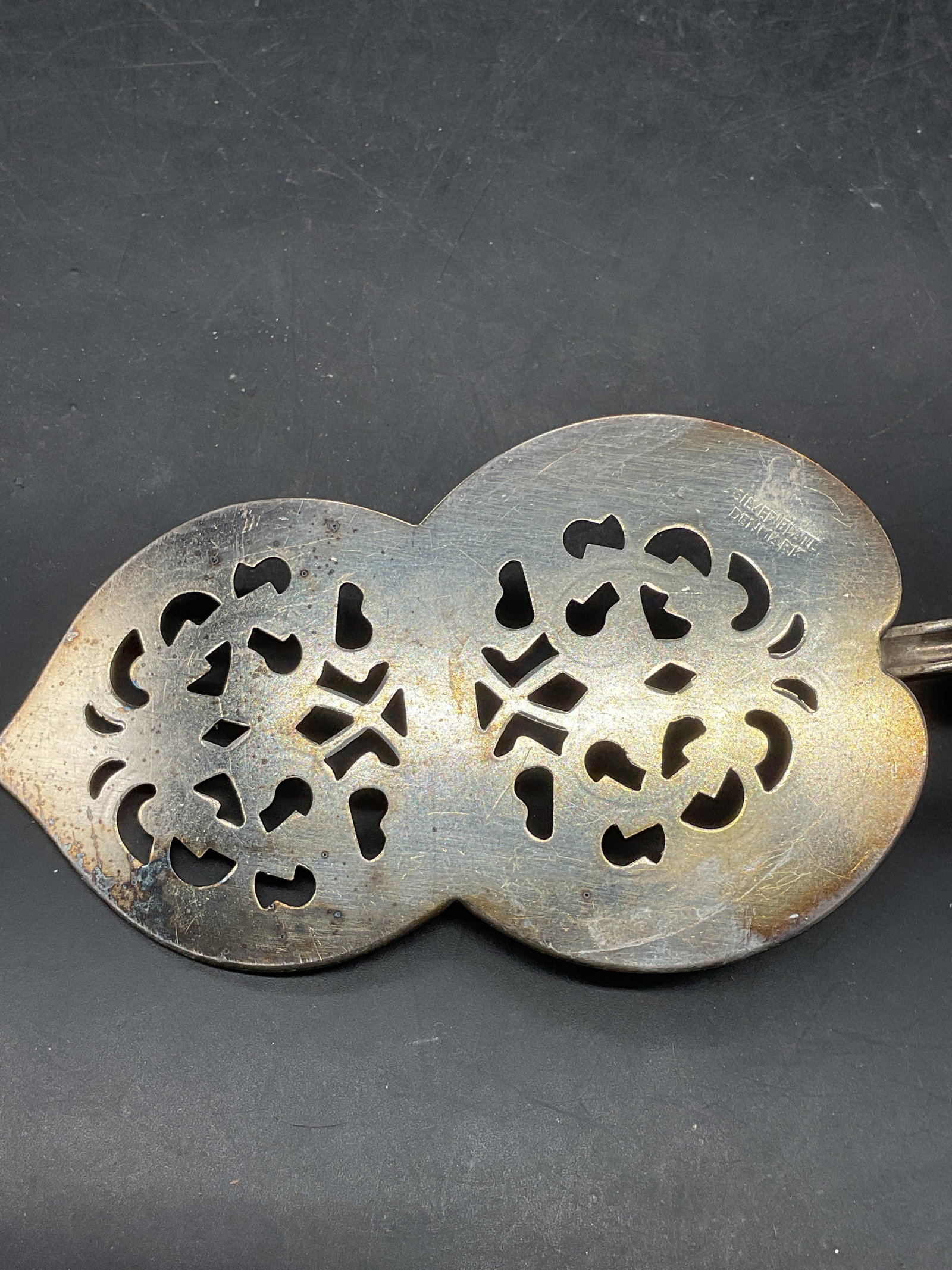 Silver Plated Ornate Cake Server, Denmark - 6
