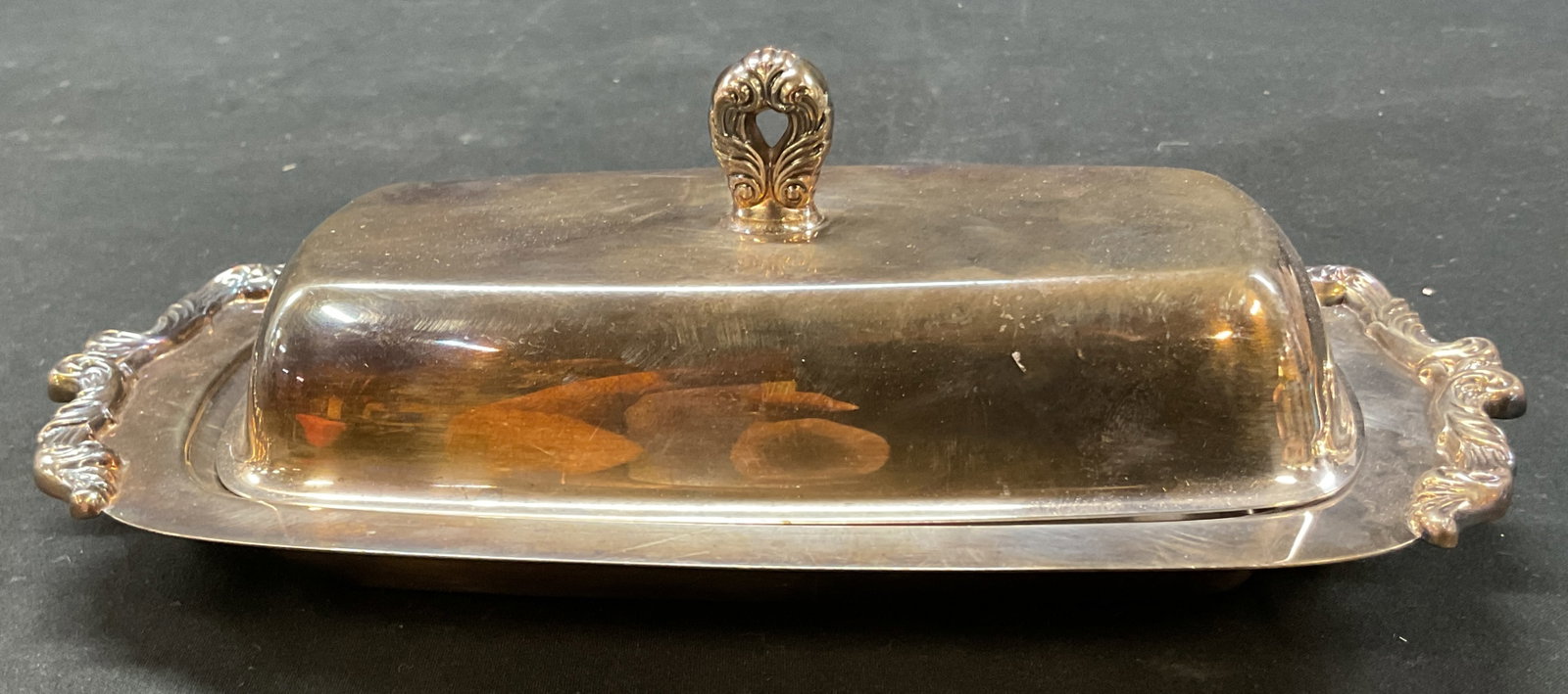 Wallace Silver Plated Lidded Butter Dish USA (1 of 10)