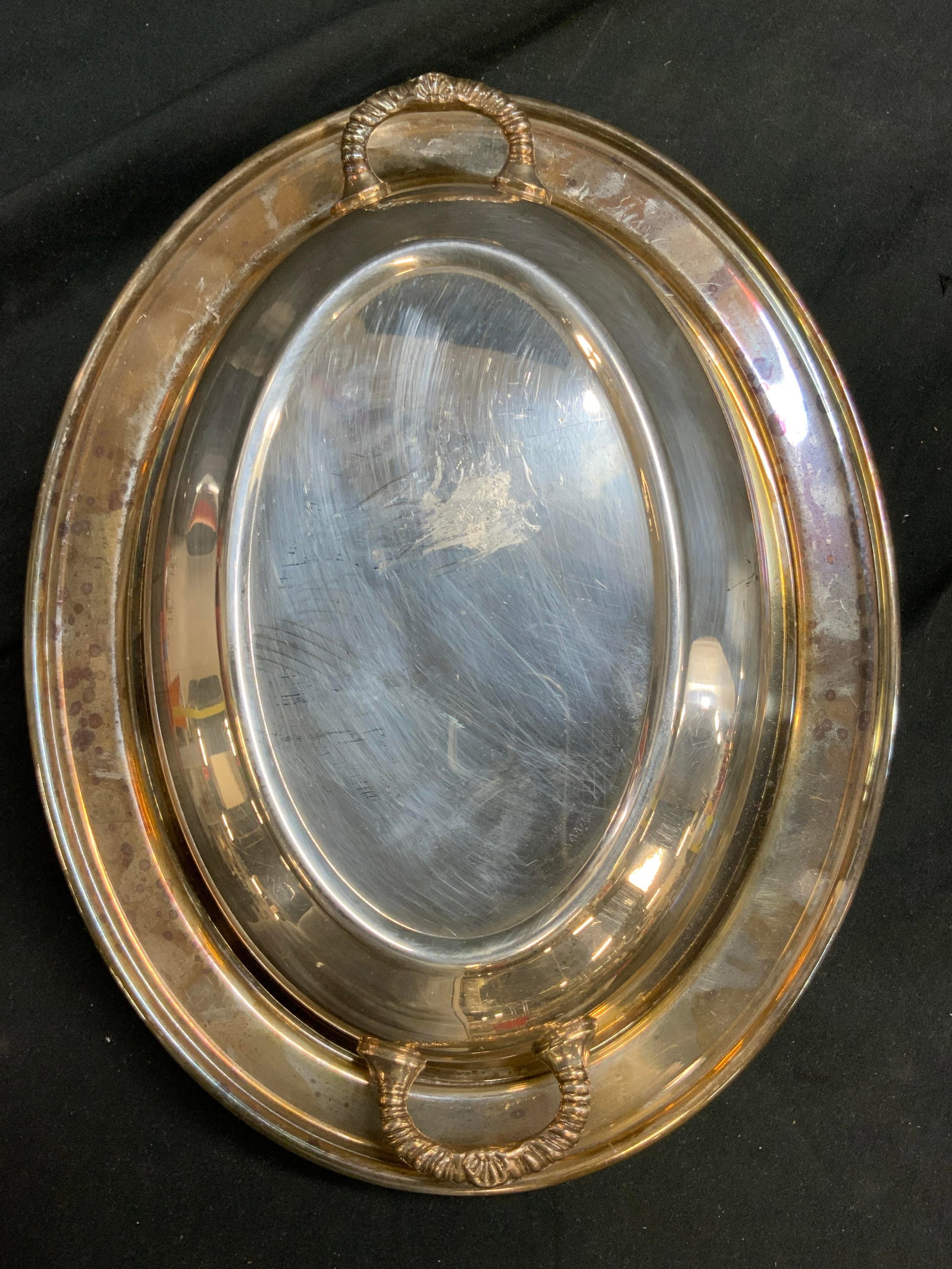 Silver Pl Two Handled Lidded Serving Bowl - 5