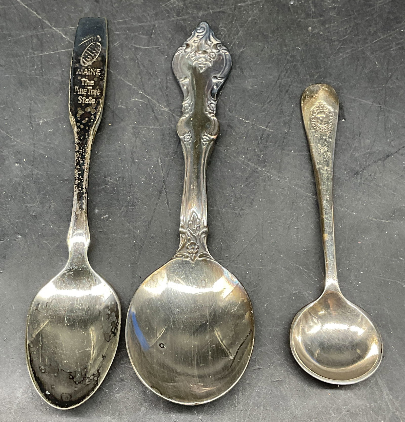 Lot 3 International, Mappin Webb Silver Pl Spoons (1 of 7)
