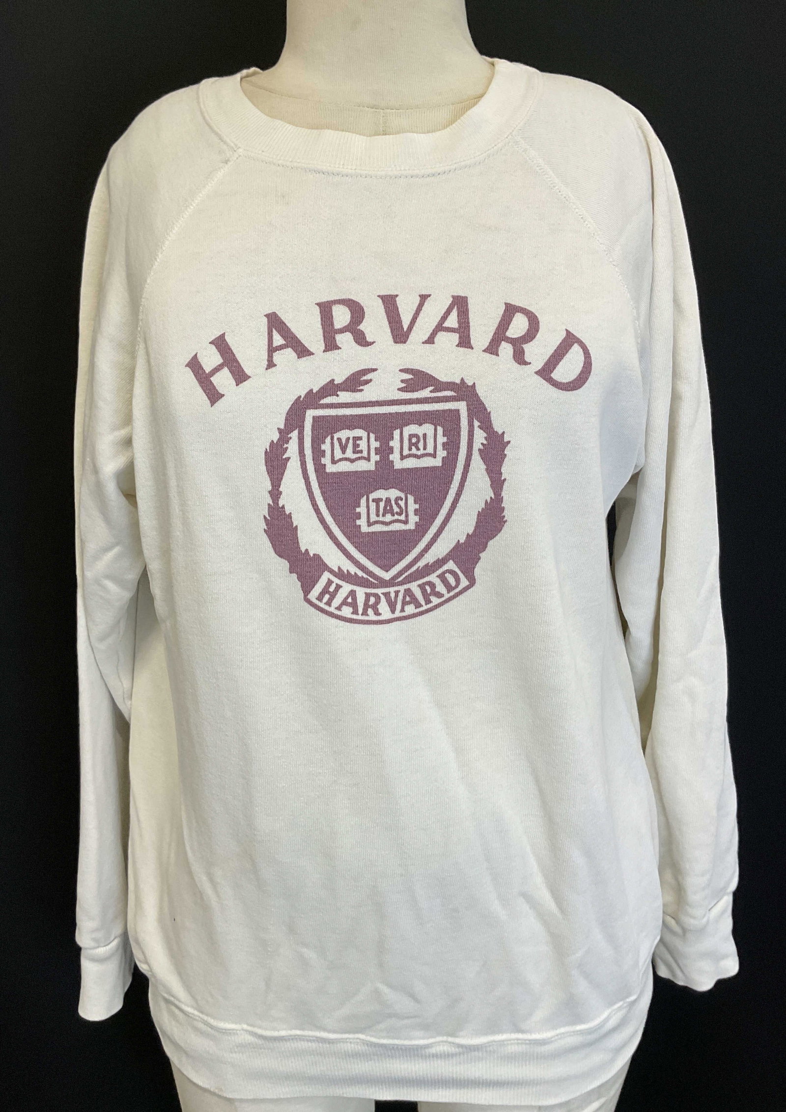 Champion White Harvard Long Sleeve USA (1 of 6)