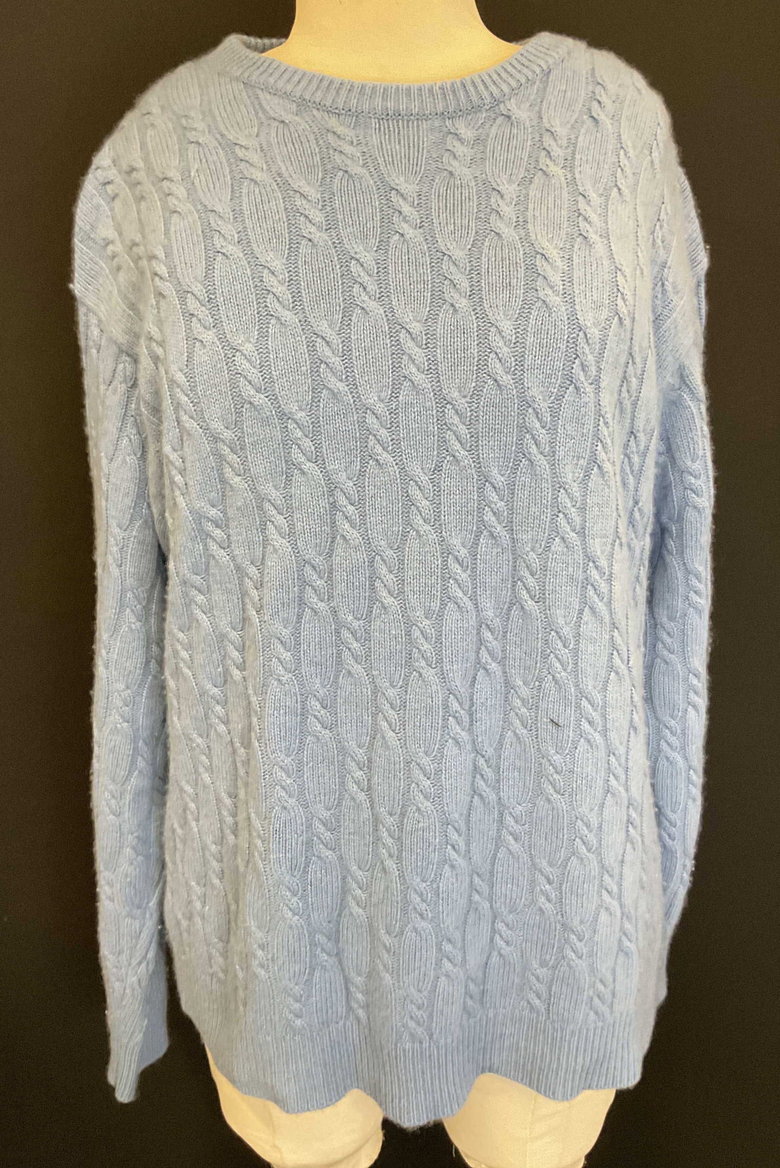 Embassy Row Blue Cashmere Sweater (1 of 6)