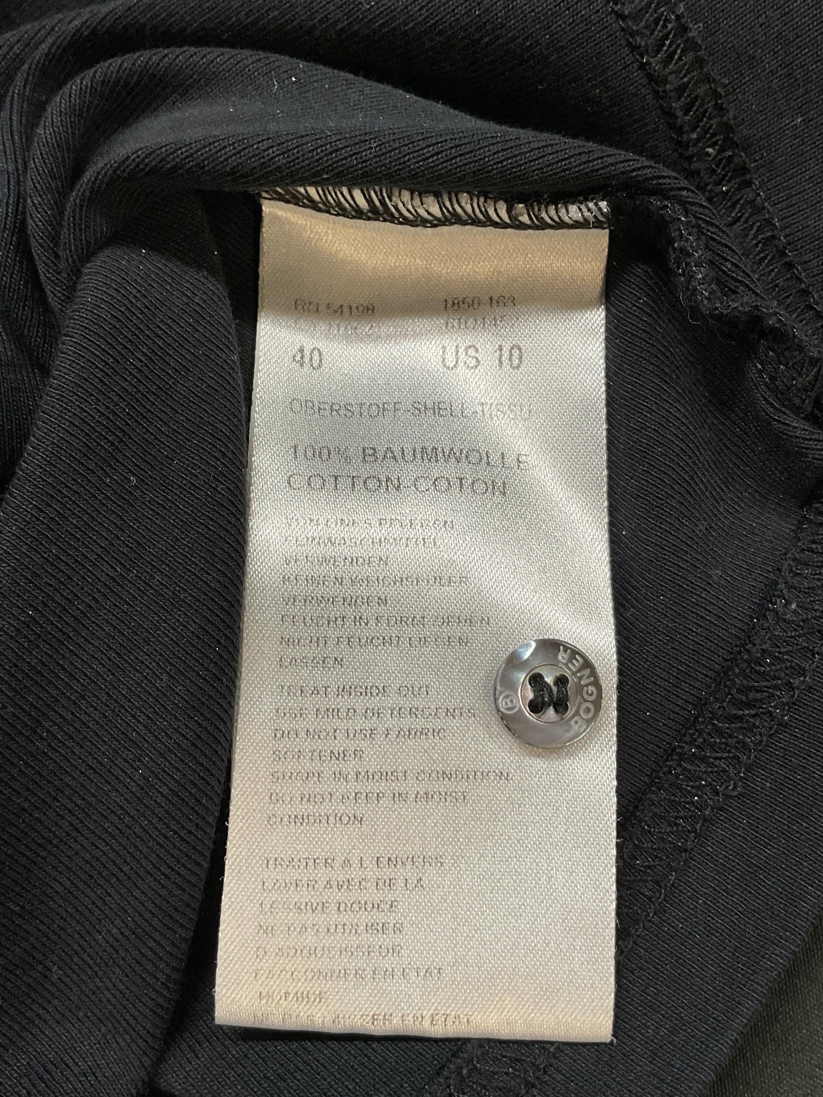 Bogner Black Collared Long Sleeve - 8