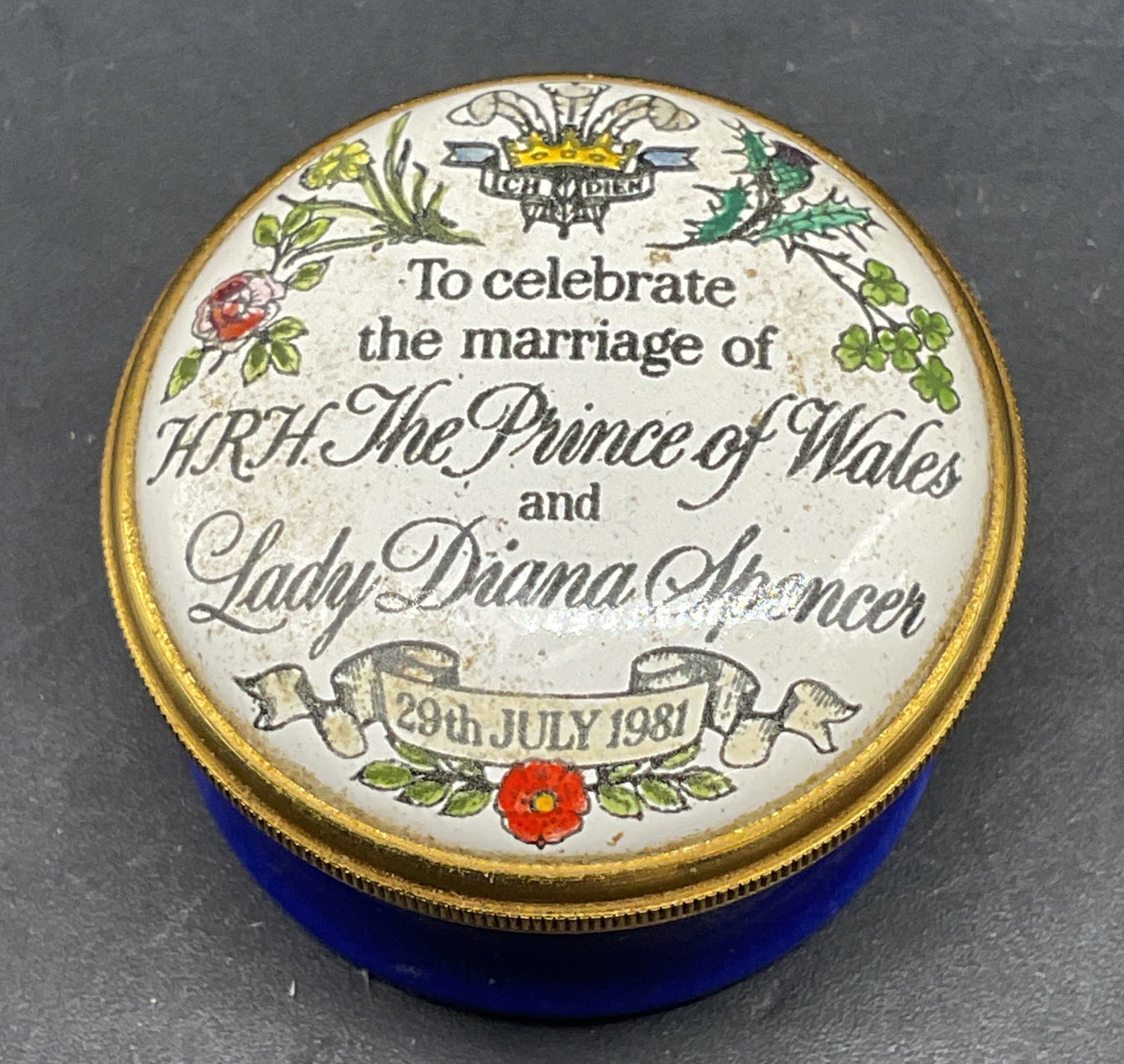 Halcyon Days Diana & Charles Wedding Pill Box 1981 (1 of 6)