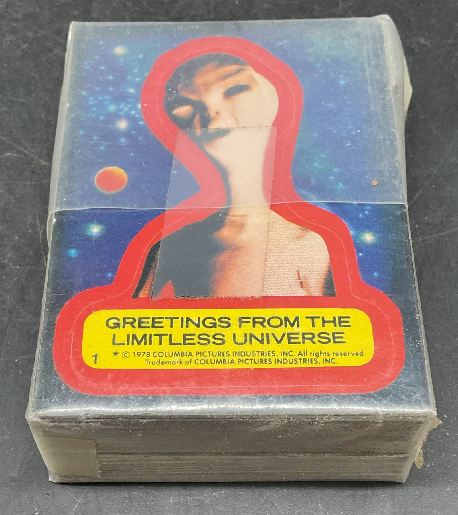 Set 20+ Topps Close Encounters Trading Cards: Set of 20+ vintage 1978 Topps Close Encounters of the Third Kind trading cards. Not examined individually or removed from packaging. Measures approx. 2.5 x 3.5 inches. All pieces may have wear