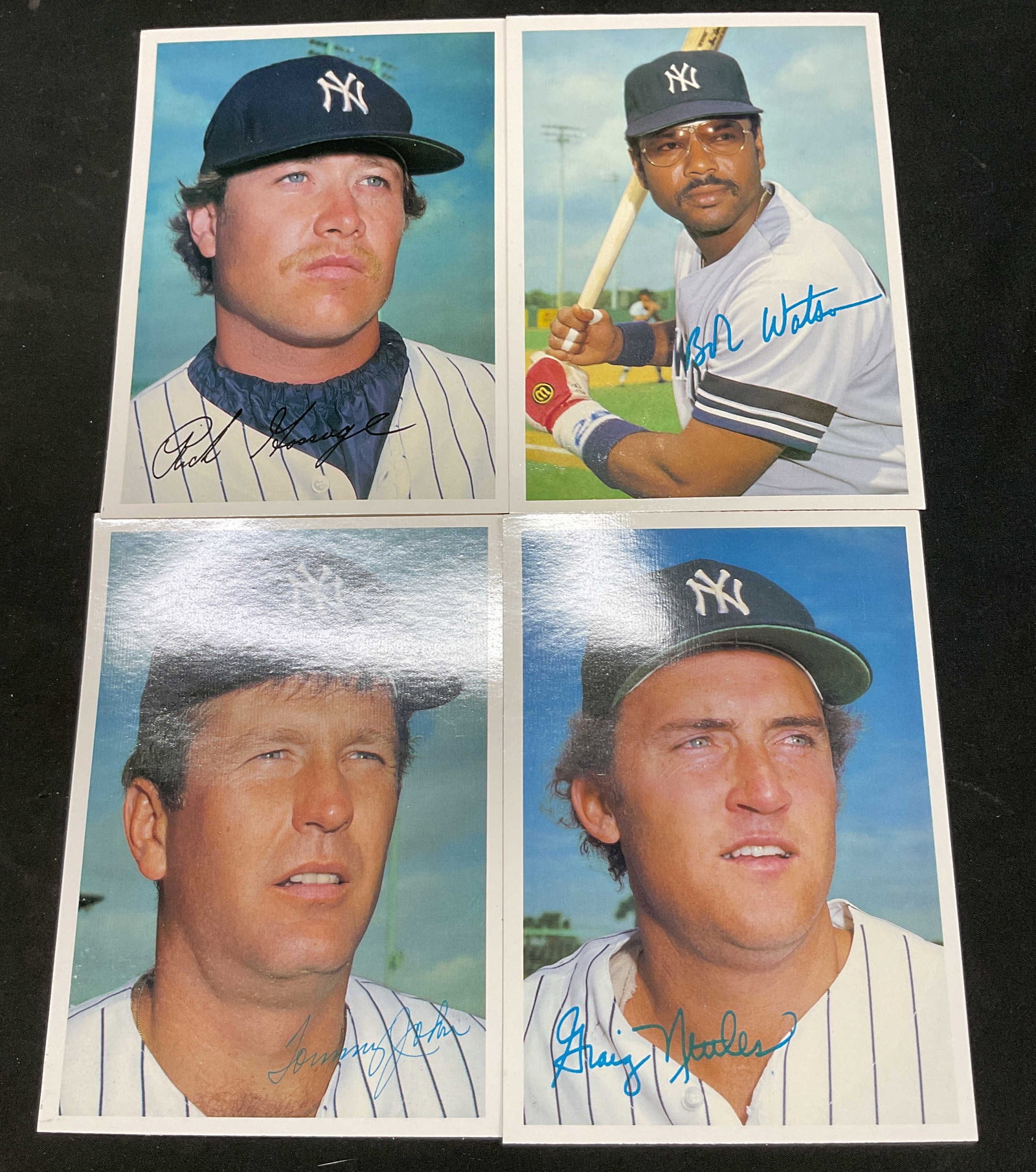 Lot 4 1981 Topps Oversize Yankees Baseball Cards (1 of 9)