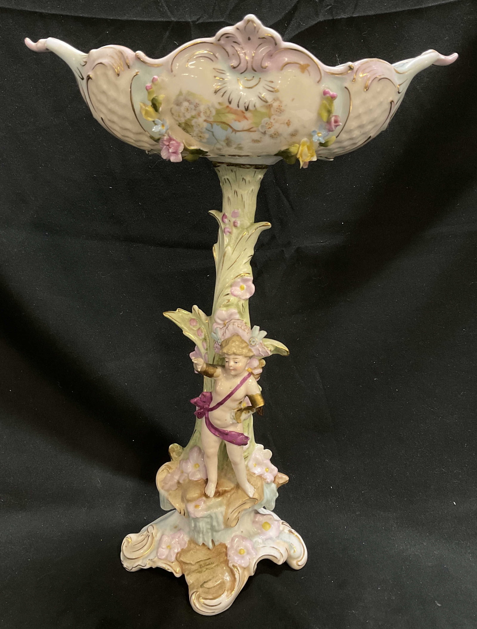 ANTQ Rudolstadt Works Porc Figural Compote GERMANY (1 of 9)