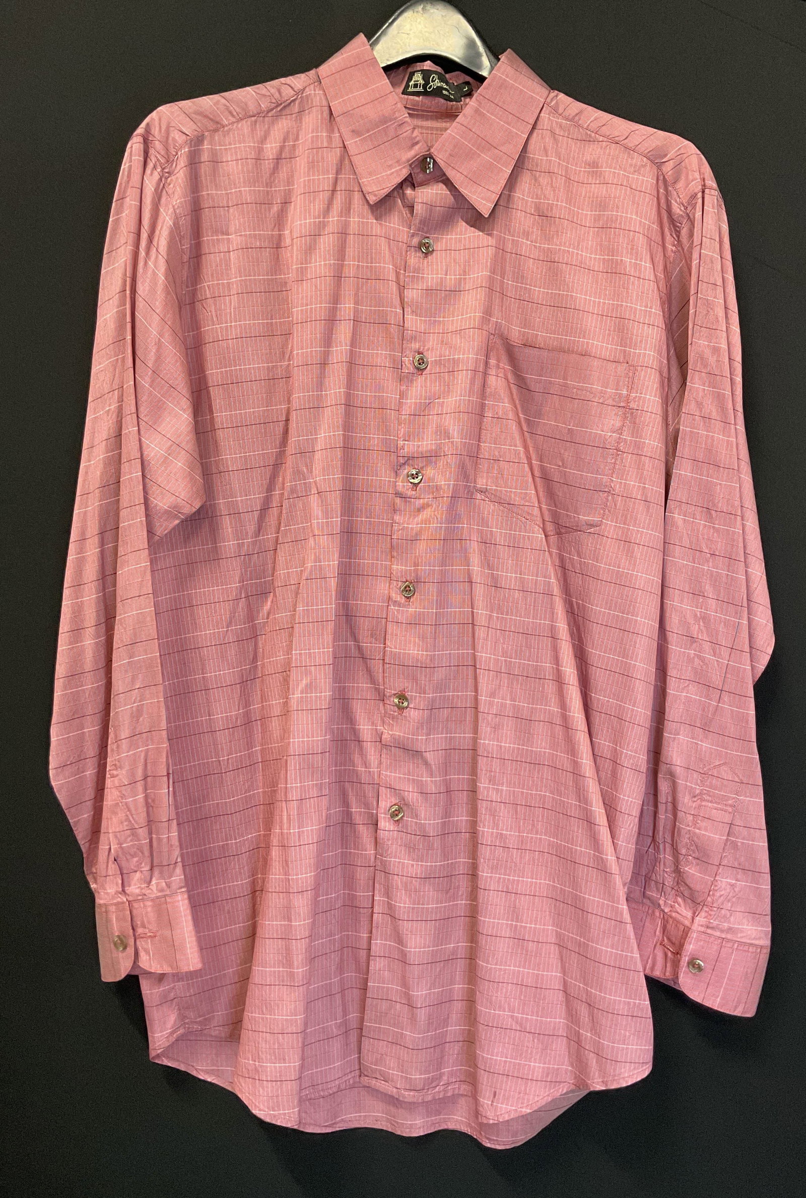 Shinawatra Pink Silk Button Down Thailand (1 of 9)