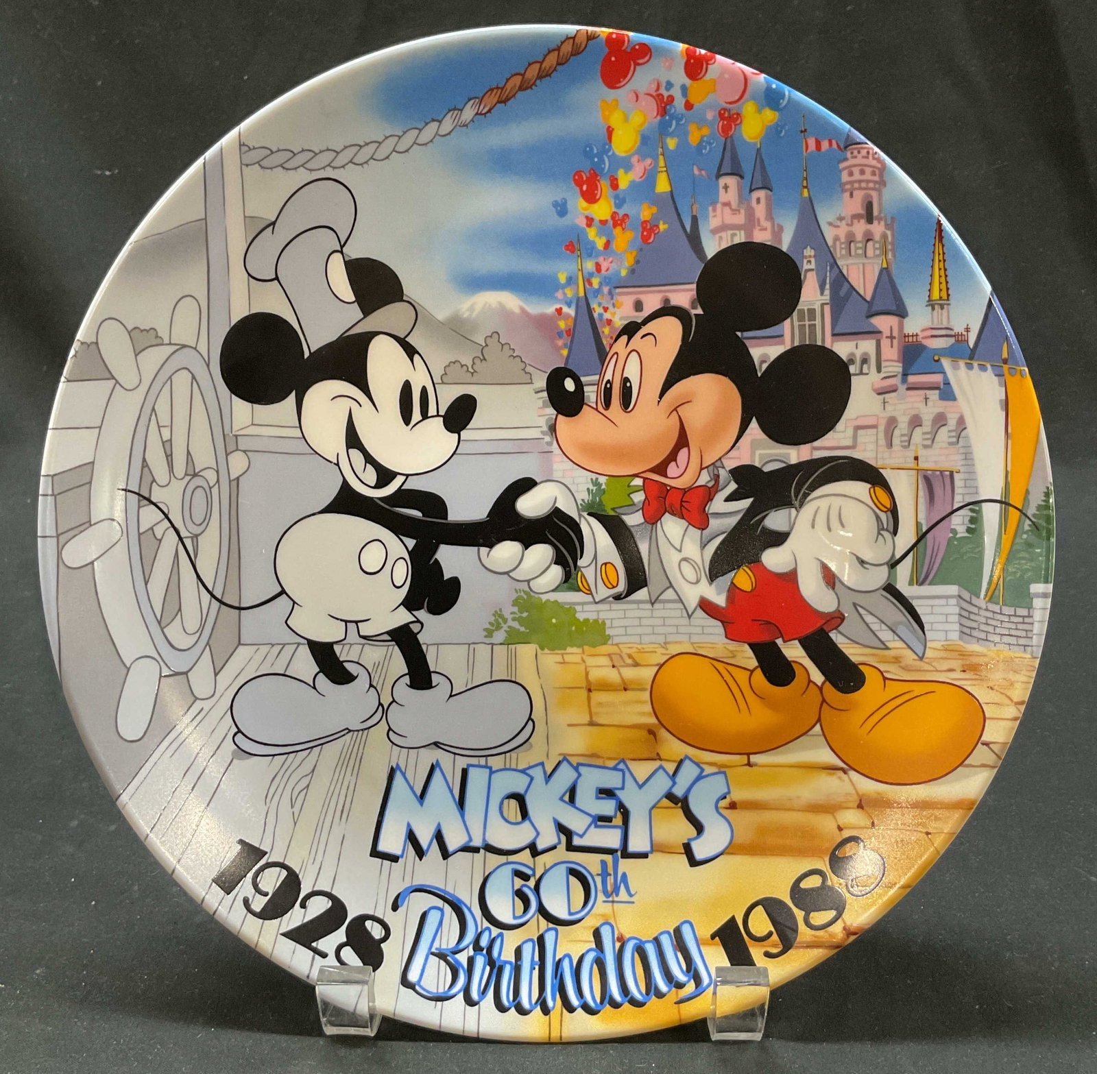 Disney 60 Years Of Mickey Mouse Cel Plate Japan (1 of 8)