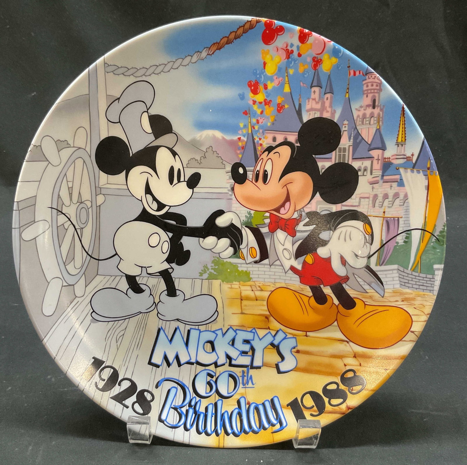 Disney 60 Years Of Mickey Mouse Cel Plate Japan (1 of 6)
