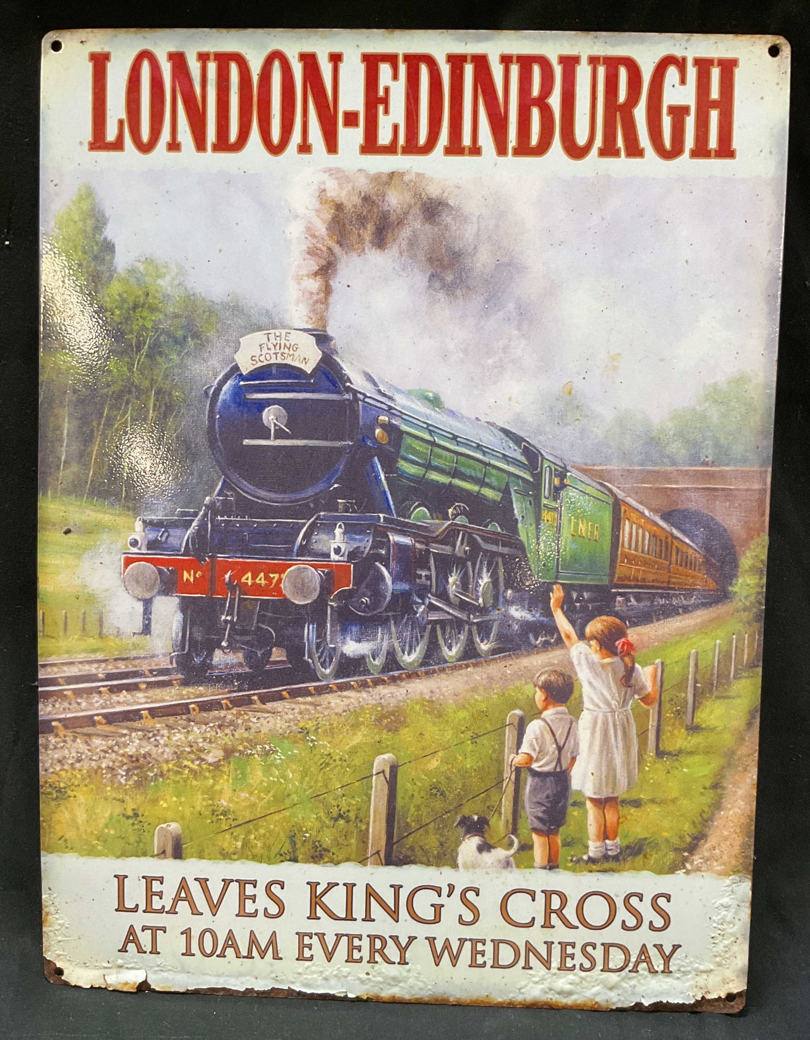 London Edinburgh Train Travel Metal Wall Sign (1 of 6)