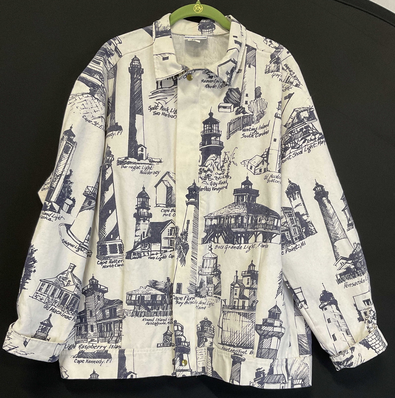 VTG Michigan Rag Co Lighthouse Print Jacket (1 of 11)