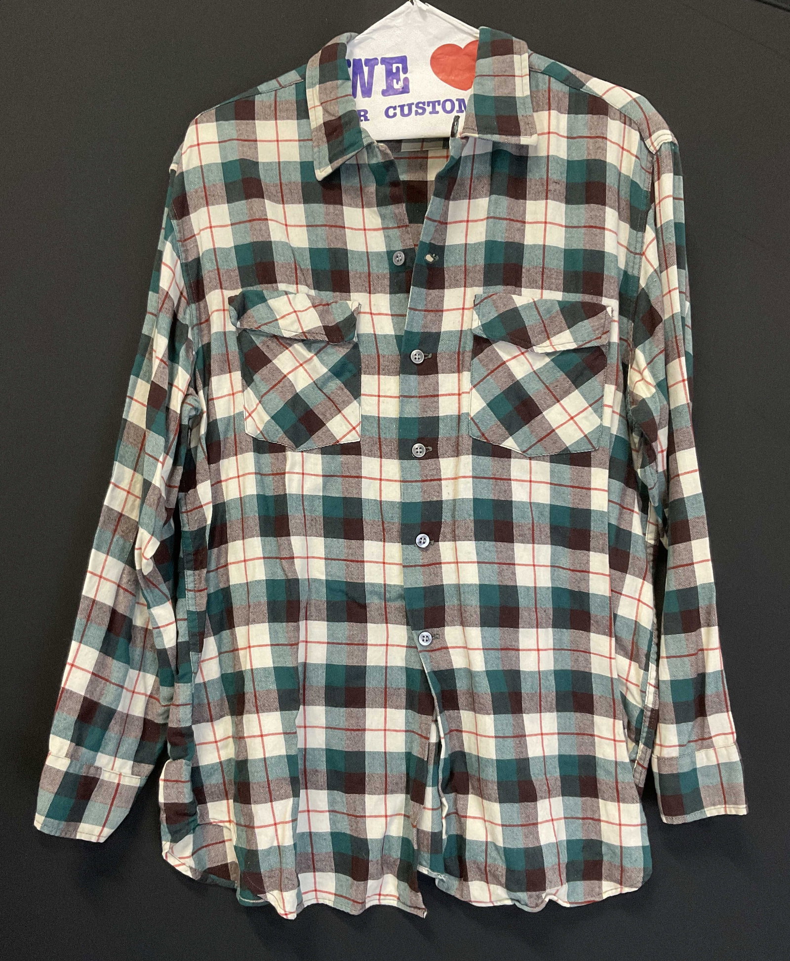 VTG Viyella by Deacon Brothers Flannel CANADA: Vintage Viyella by Deacon Brothers of Belleville Canada Flannel Shirt. Beige, Maroon, Red, and Green Pattern. Size 16-16 1/2 Large. Condition Consistent With Exposure. Vintage Shirt, Deacon Brothers,