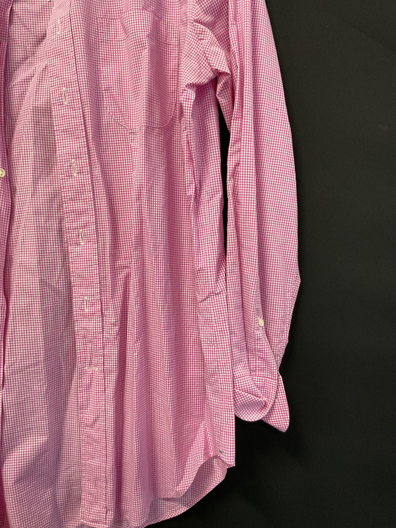 Sid Mashburn Pink & White Gingham Button Down - 3