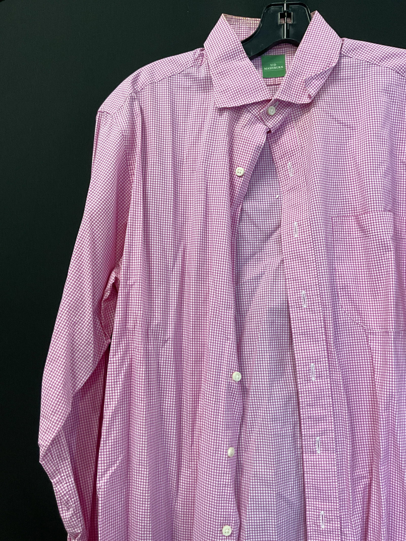 Sid Mashburn Pink & White Gingham Button Down - 4