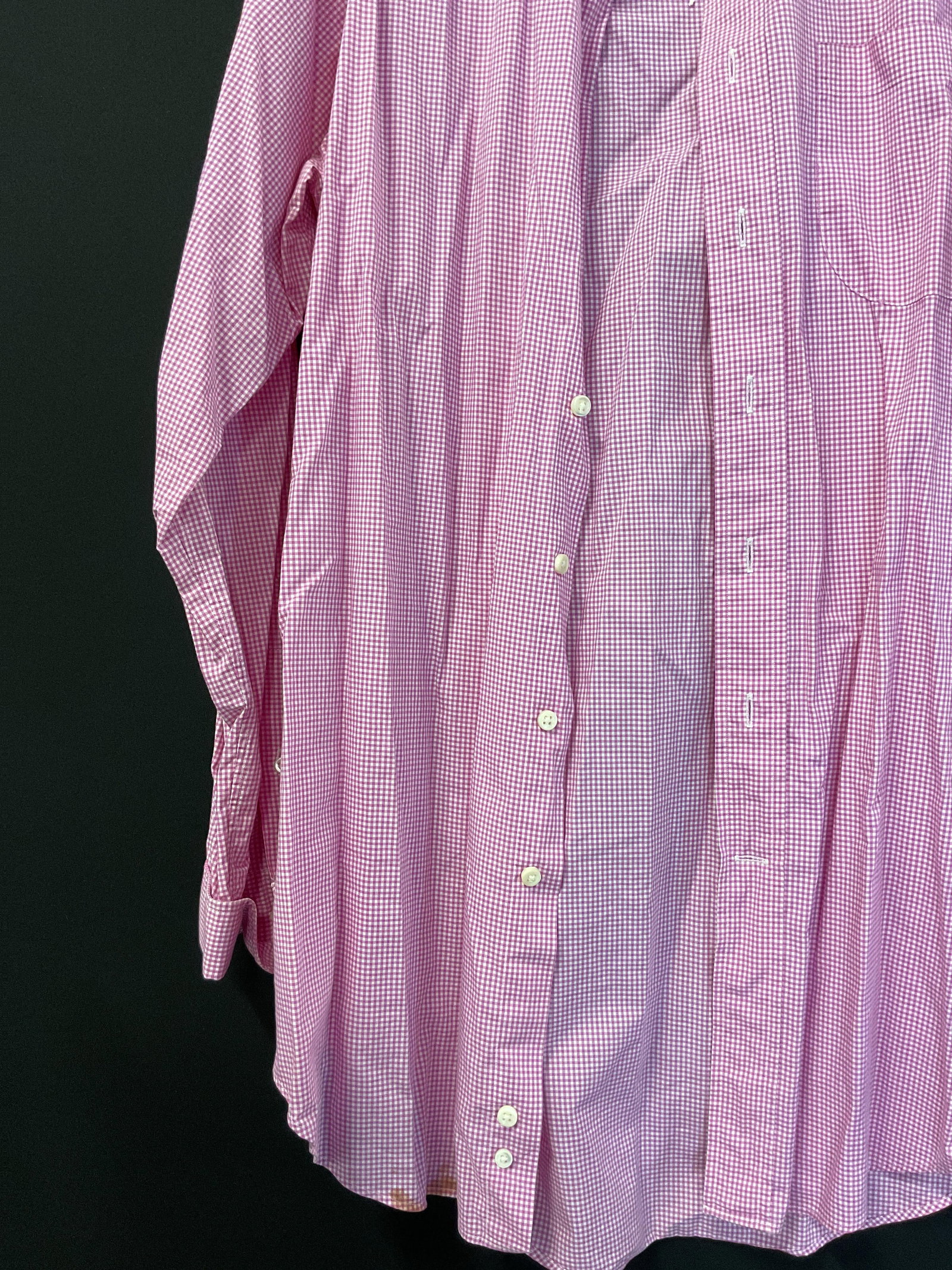 Sid Mashburn Pink & White Gingham Button Down - 5