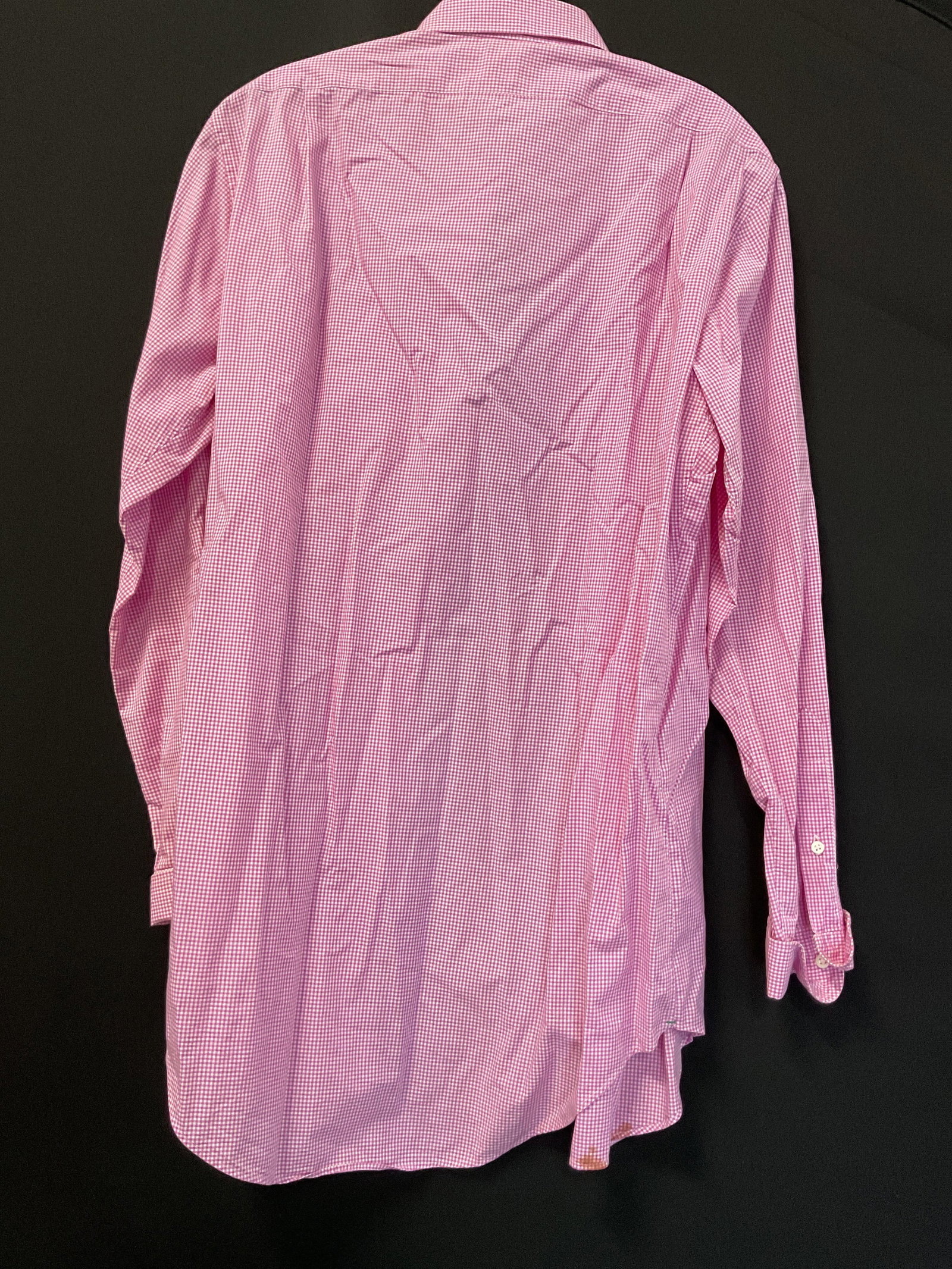 Sid Mashburn Pink & White Gingham Button Down - 6